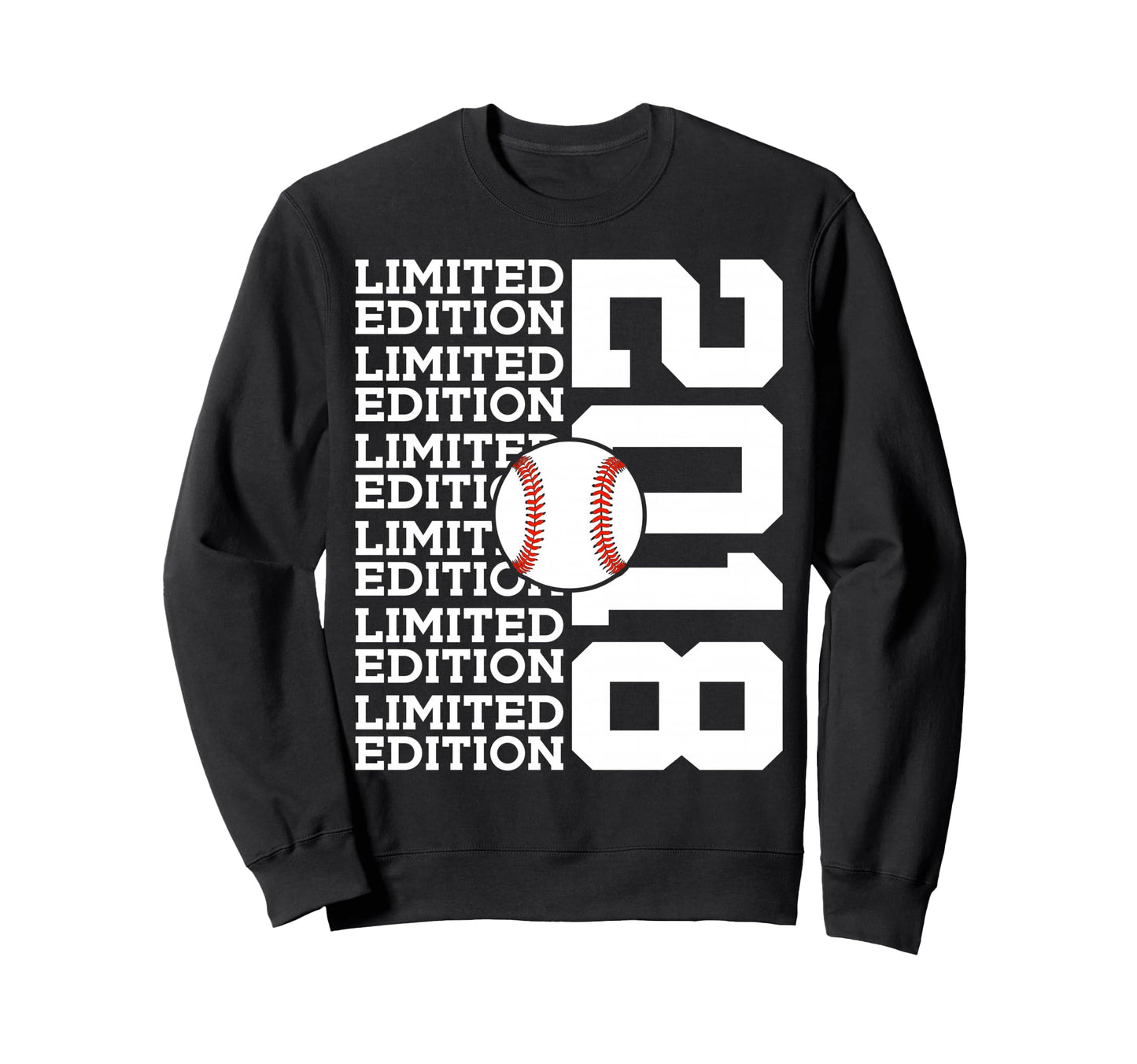 2018 Baseball 8Th Birthday Sweatshirt - Aesthetic Graphic Unisex - T-Shirt, Sweatshirt, Hoodie