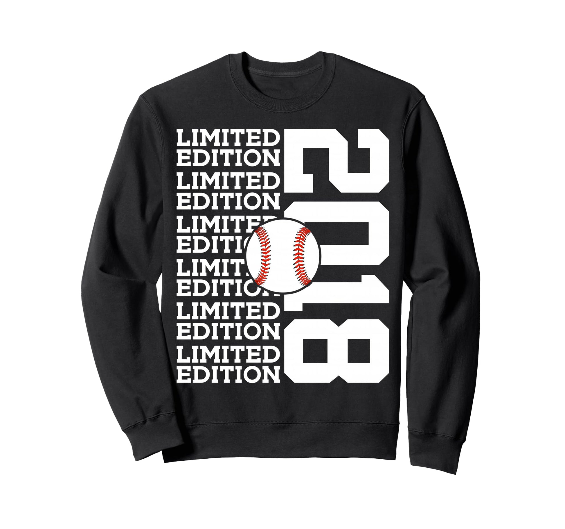 2018 Baseball 8Th Birthday Sweatshirt - Aesthetic Graphic Unisex - T-Shirt, Sweatshirt, Hoodie
