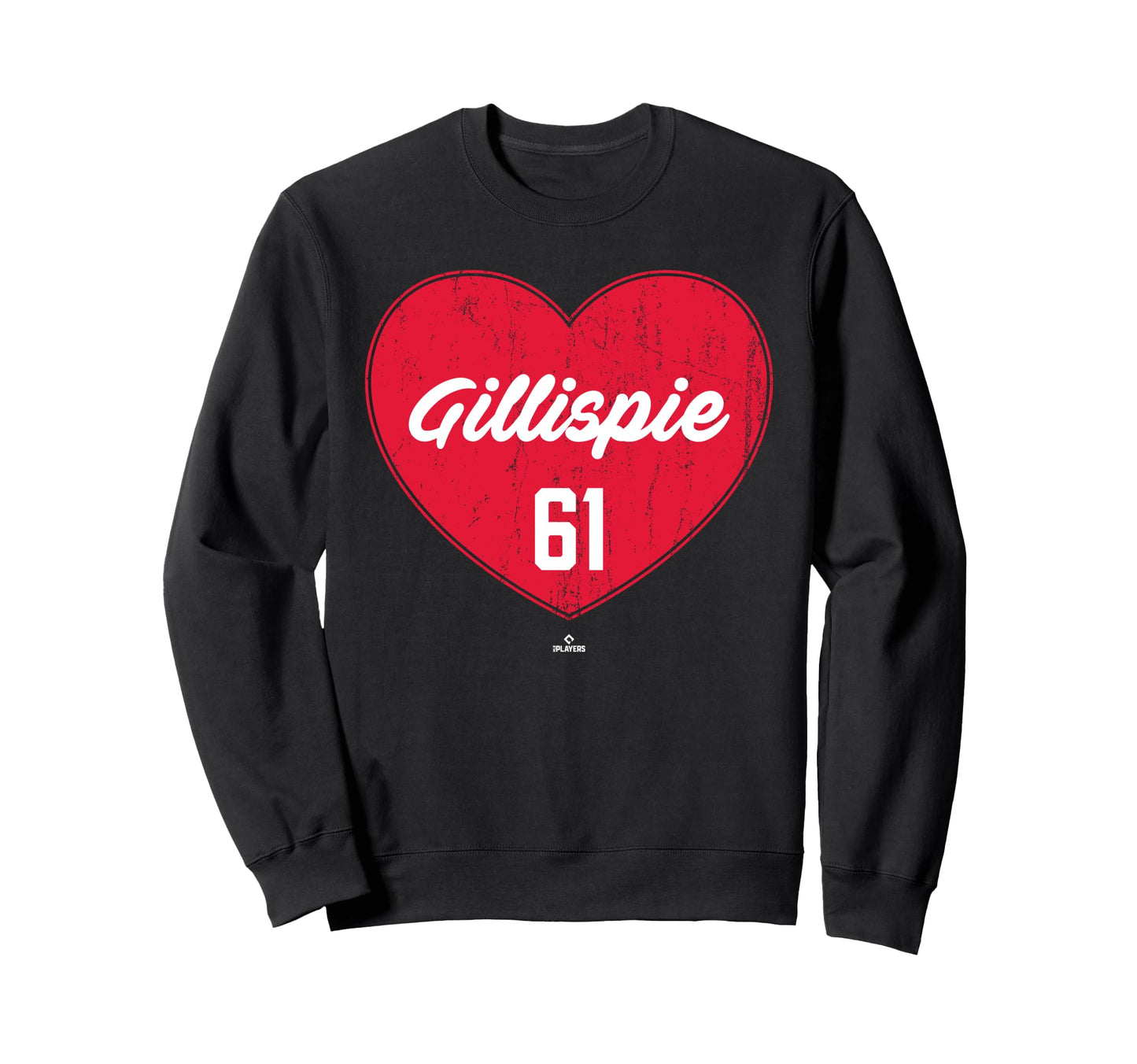 Distressed Heart Connor Gillispie Sweatshirt - Minimalist Print for Adults - T-Shirt, Sweatshirt, Hoodie