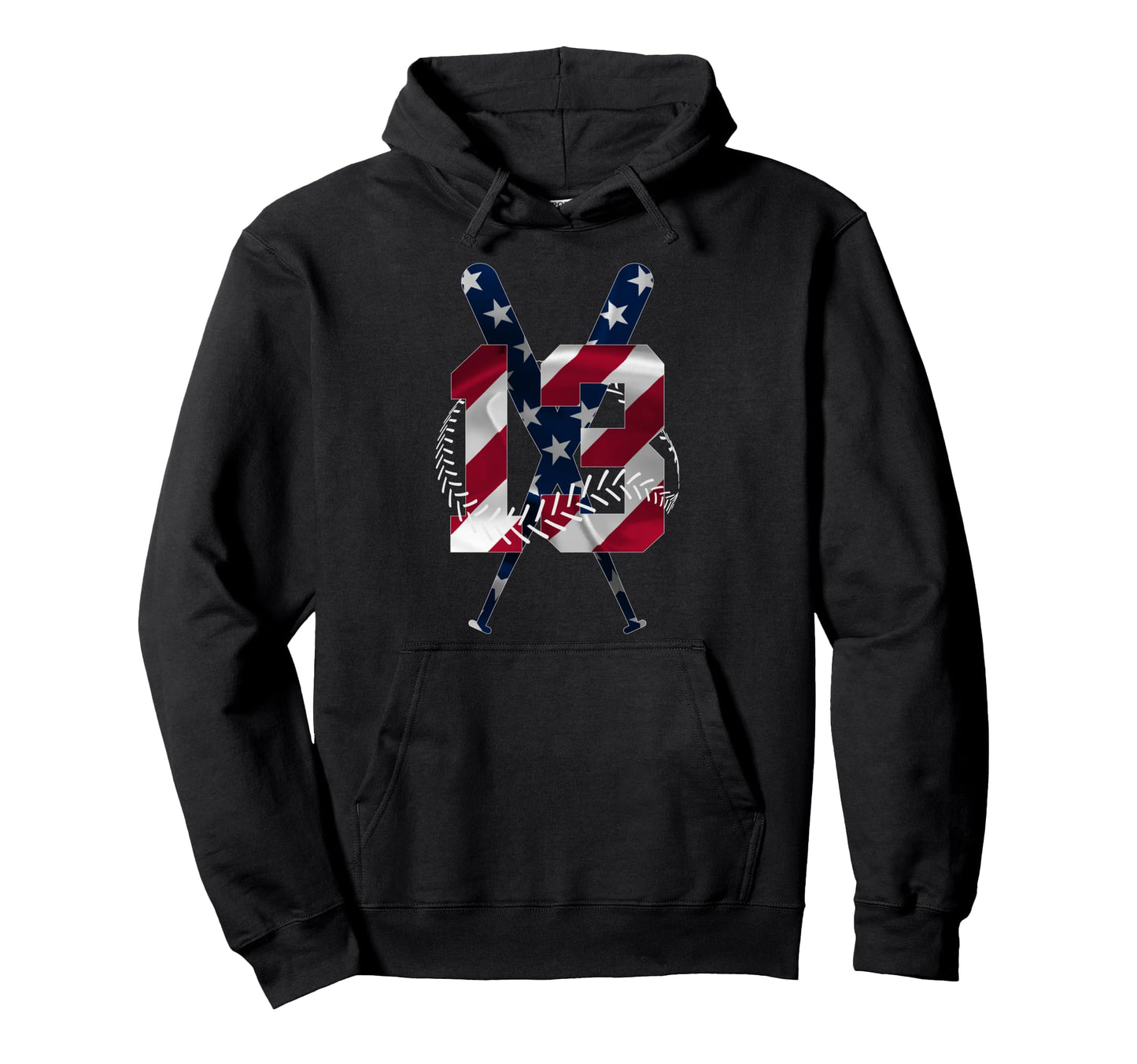 Number 13 Years Baseball 13Th Birthday Hoodie - Trendy Graphic Unisex - T-Shirt, Sweatshirt, Hoodie