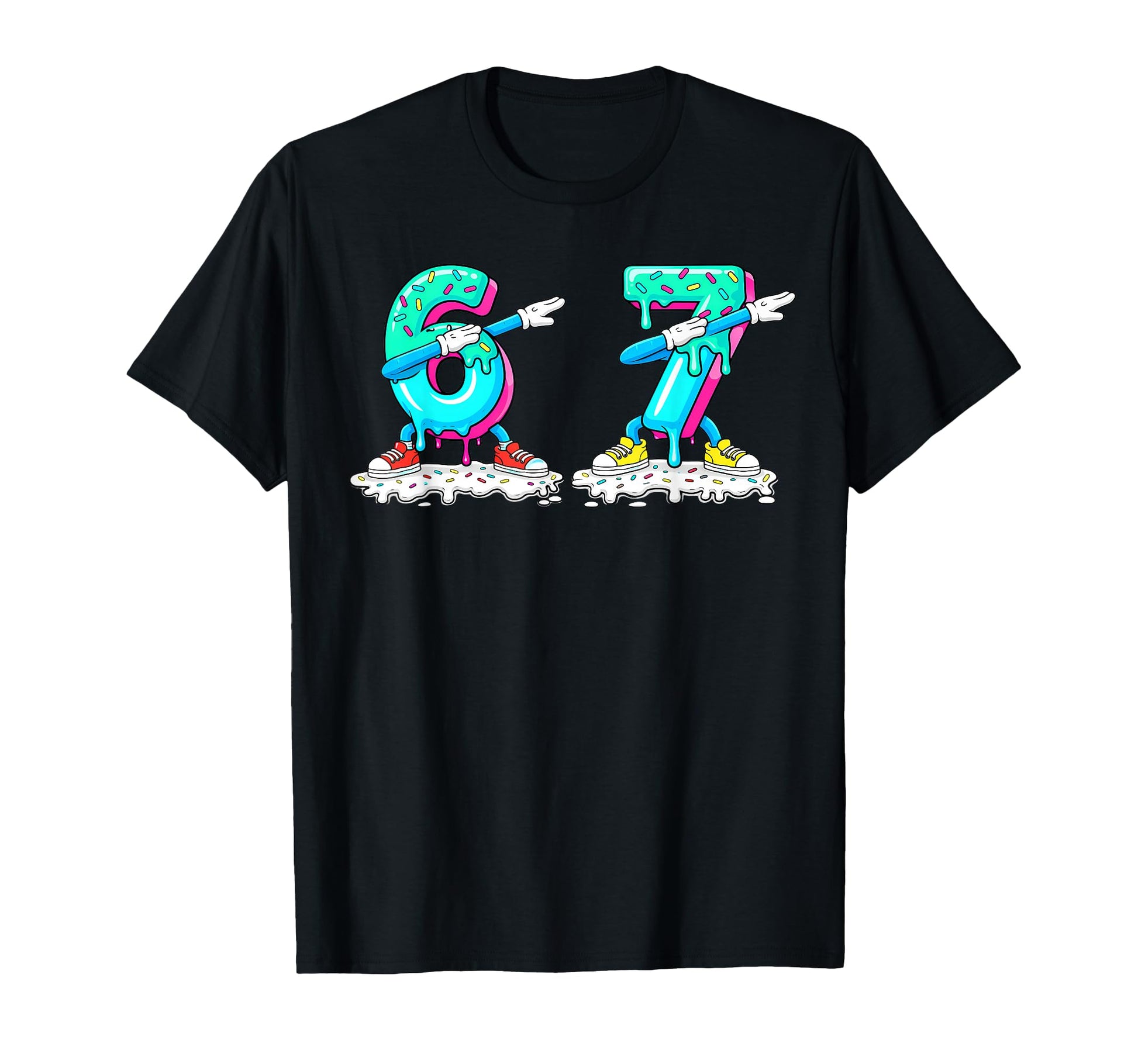 Funny 67 Meme Six Seven 6 7 Meme T-Shirt - Novelty Apparel Men Women - T-Shirt, Sweatshirt, Hoodie
