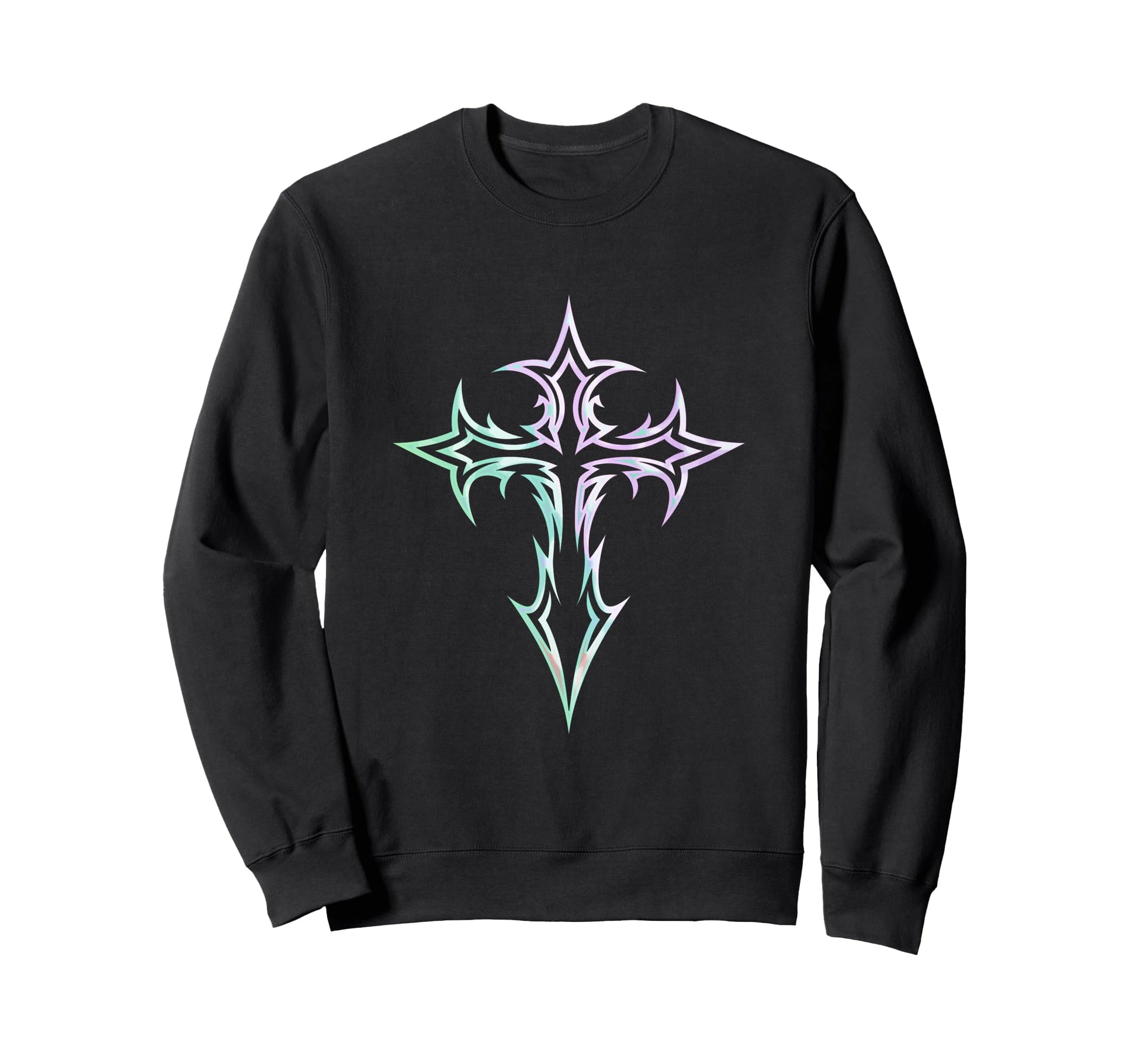 Gothic Cross Y2K Alt Aesthetic Sweatshirt - Custom Art Print Men Women - T-Shirt, Sweatshirt, Hoodie