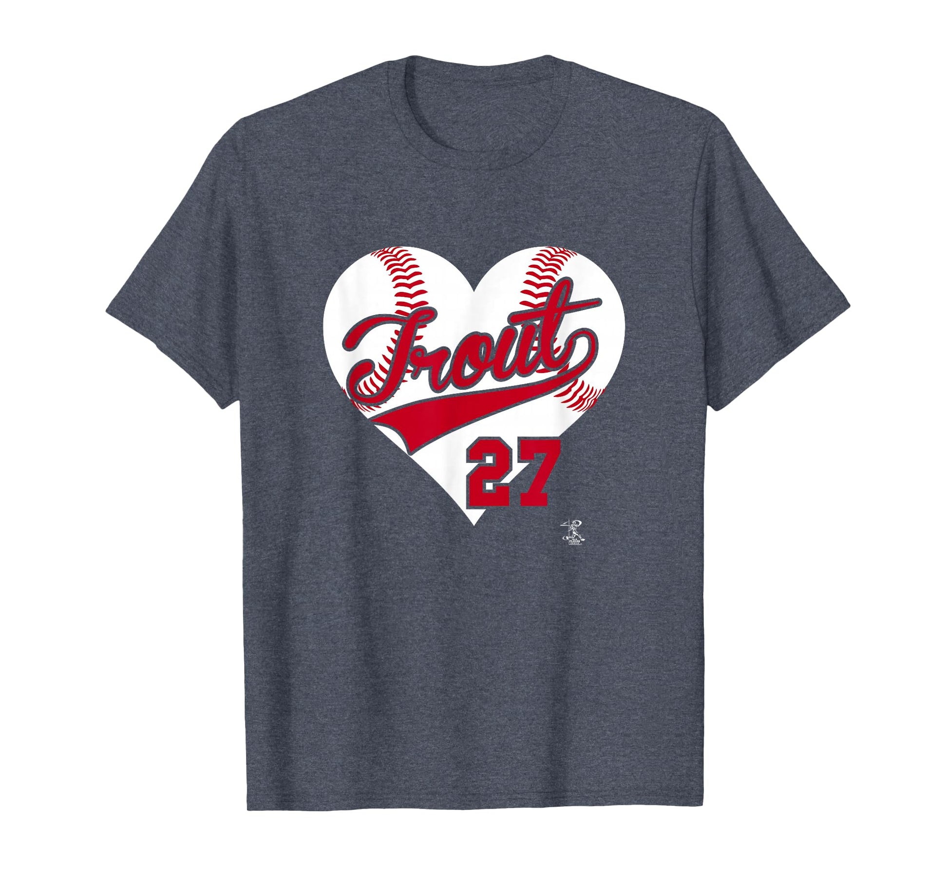 Mike Trout Baseball Heart Gameday T-Shirt - Novelty Apparel Unisex - T-Shirt, Sweatshirt, Hoodie