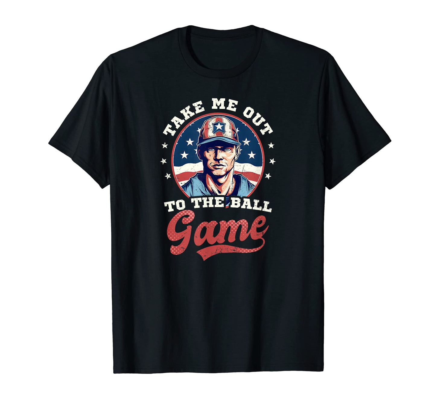 Take Out To Ball Game 4Th July T-Shirt - Aesthetic Graphic Men Women - T-Shirt, Sweatshirt, Hoodie