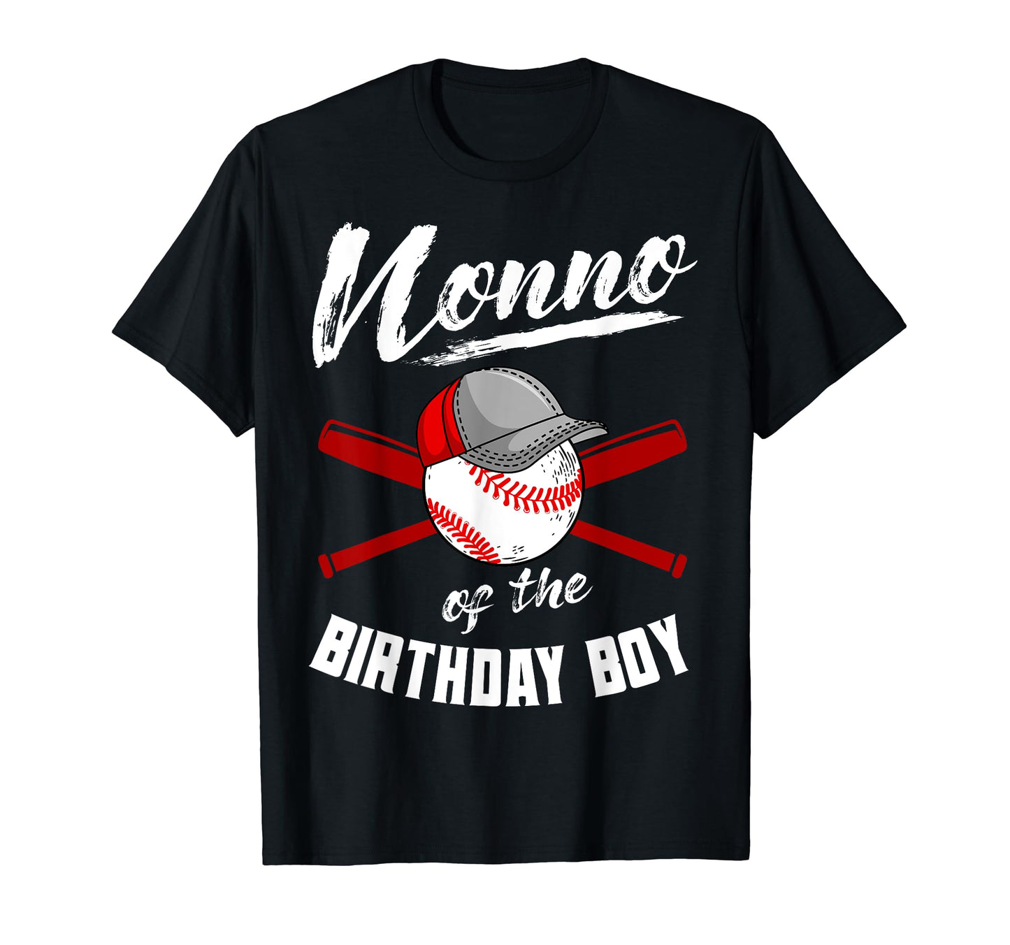 Nonno Birthday Baseball Bday Party T-Shirt - Graphic Print Men Women - T-Shirt, Sweatshirt, Hoodie