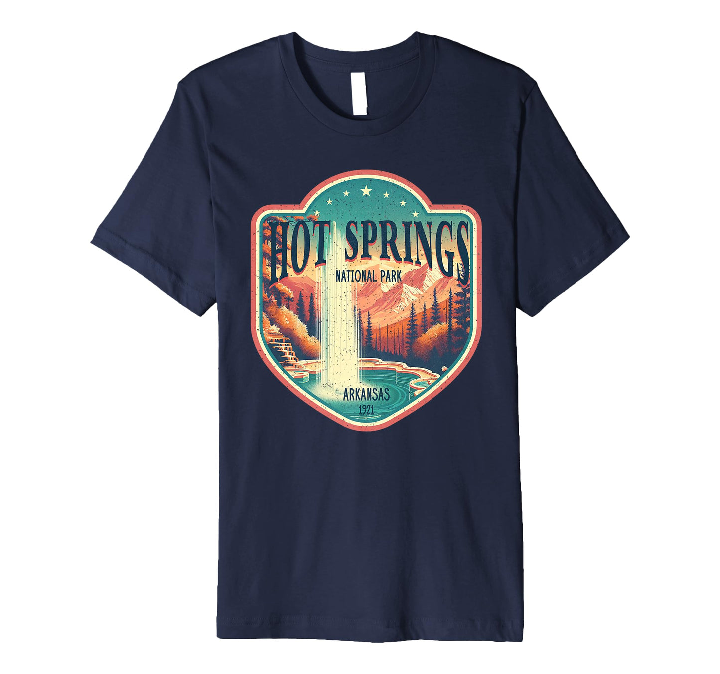 Hot Springs National Park Arkansas 1921 T-Shirt - Graphic Print Unisex - T-Shirt, Sweatshirt, Hoodie
