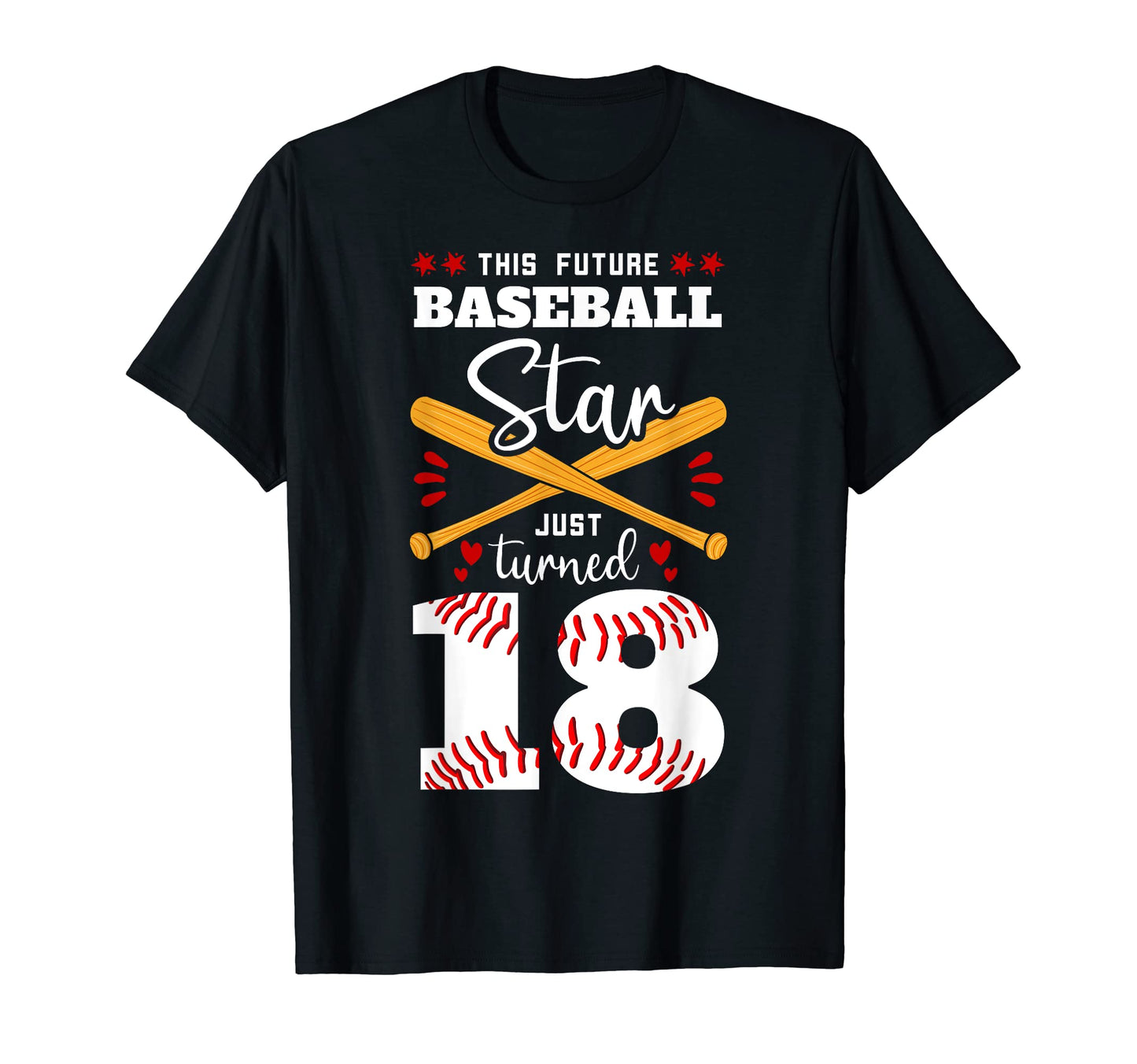 This Future Baseball Star Just Turned T-Shirt - Trendy Graphic for Adults - T-Shirt, Sweatshirt, Hoodie
