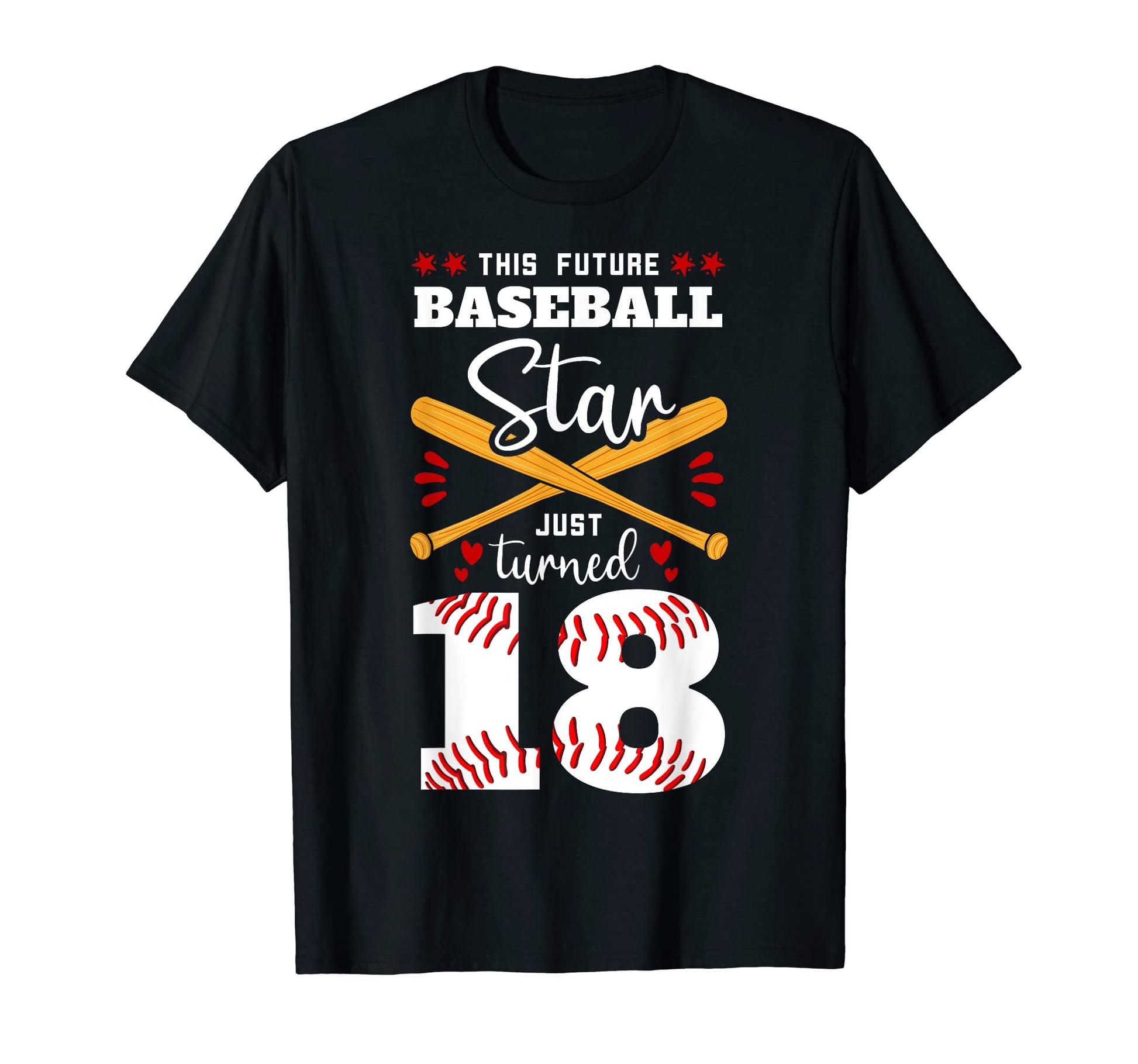 This Future Baseball Star Just Turned T-Shirt - Trendy Graphic for Adults - T-Shirt, Sweatshirt, Hoodie