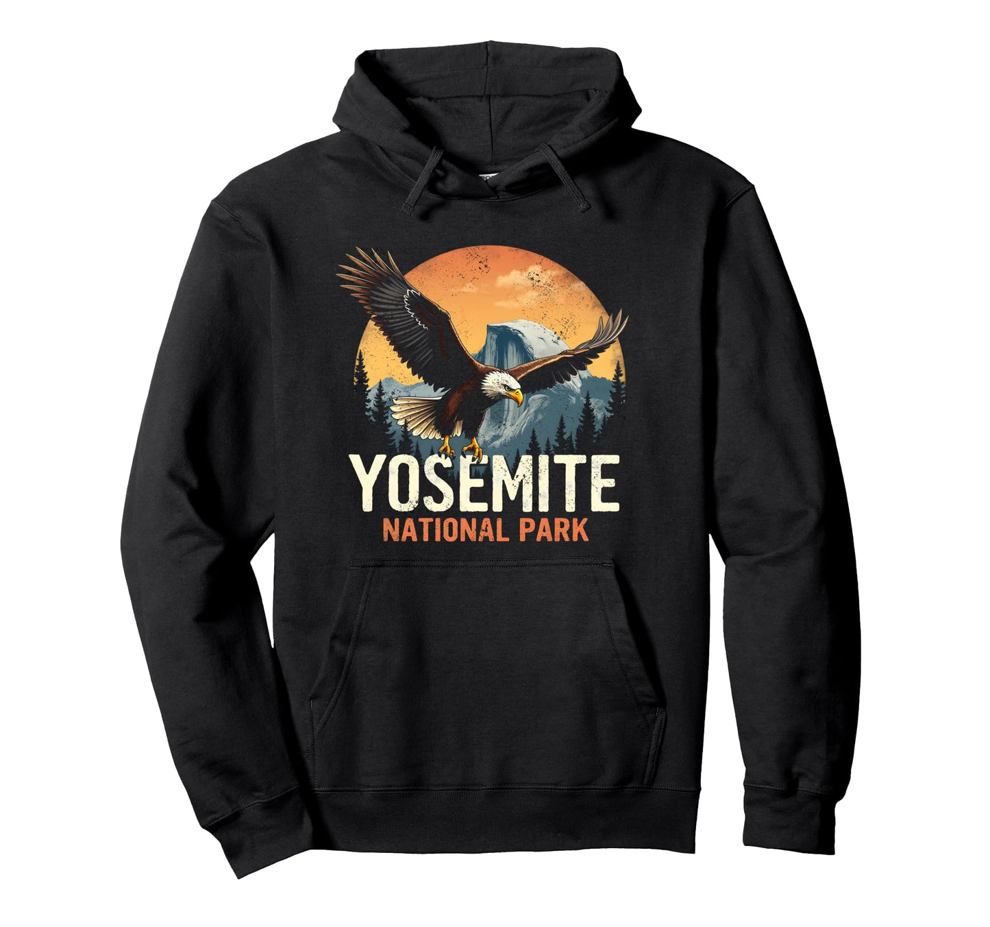 Yosemite National Park Mountain Wildlife Hoodie - Trendy Graphic Men Women - T-Shirt, Sweatshirt, Hoodie