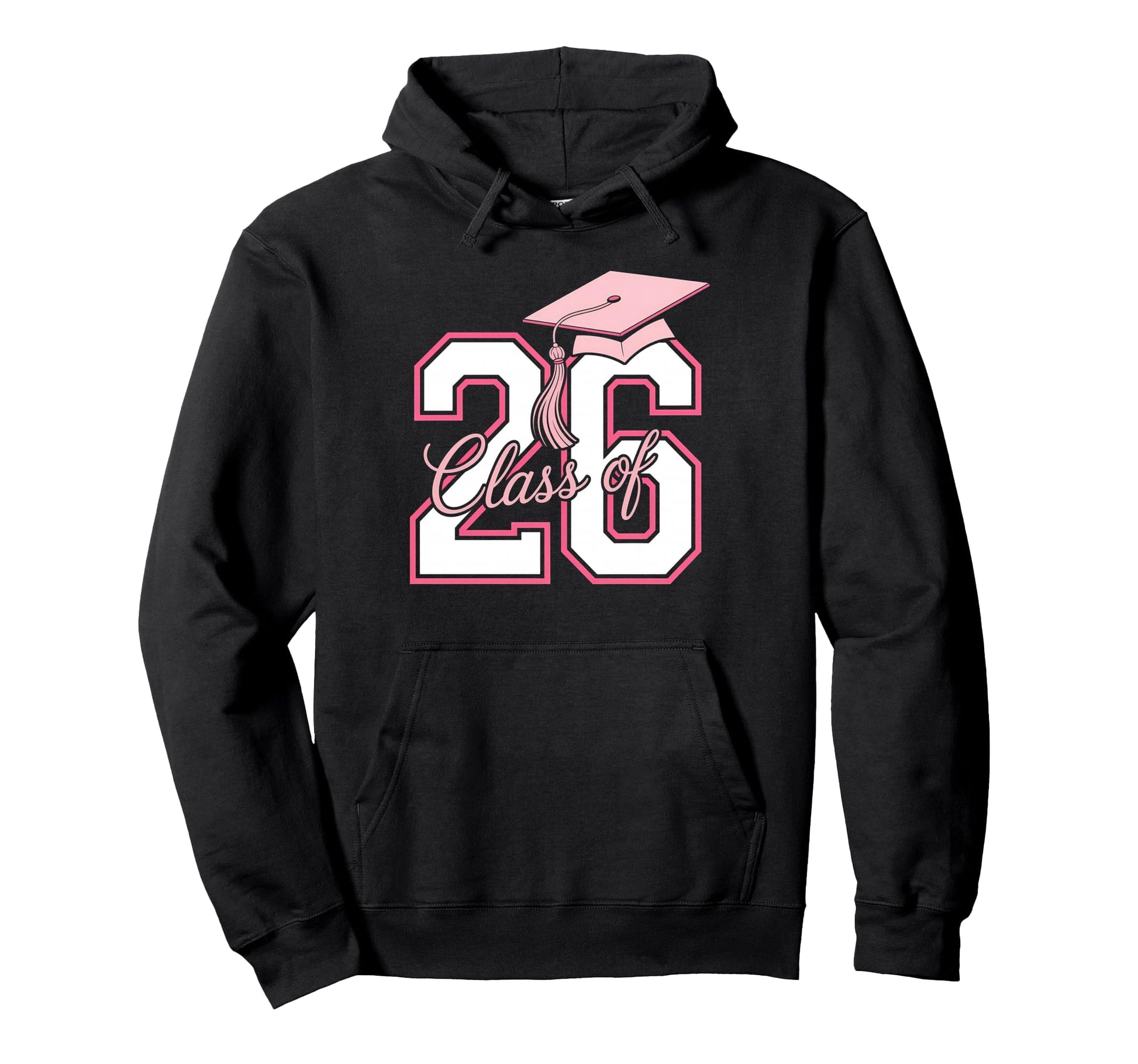 Coquette Bow Class 2026 Senior Hoodie - Novelty Apparel for Adults - T-Shirt, Sweatshirt, Hoodie