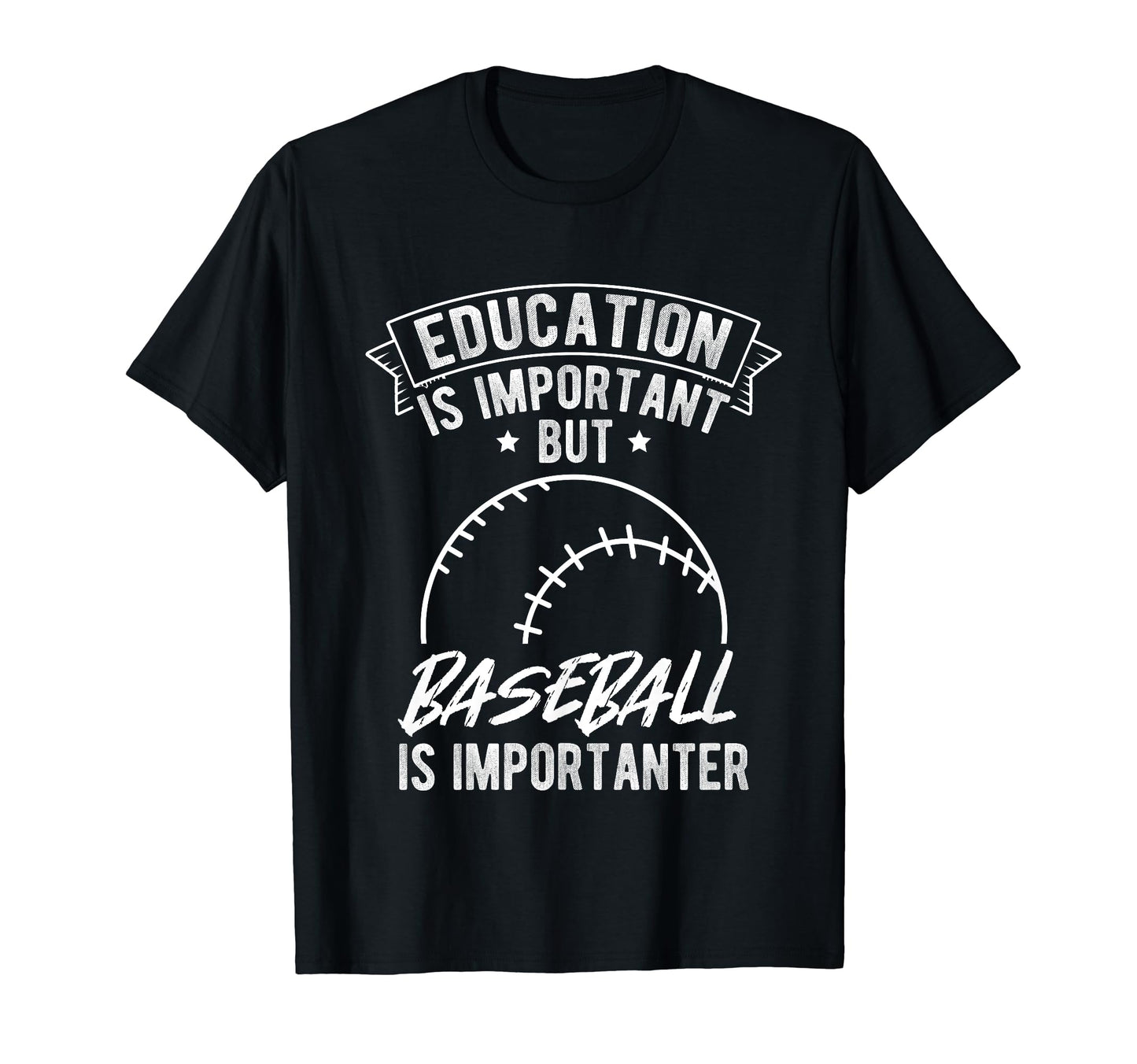 Education Is Important But Baseball T-Shirt - Aesthetic Graphic Men Women - T-Shirt, Sweatshirt, Hoodie