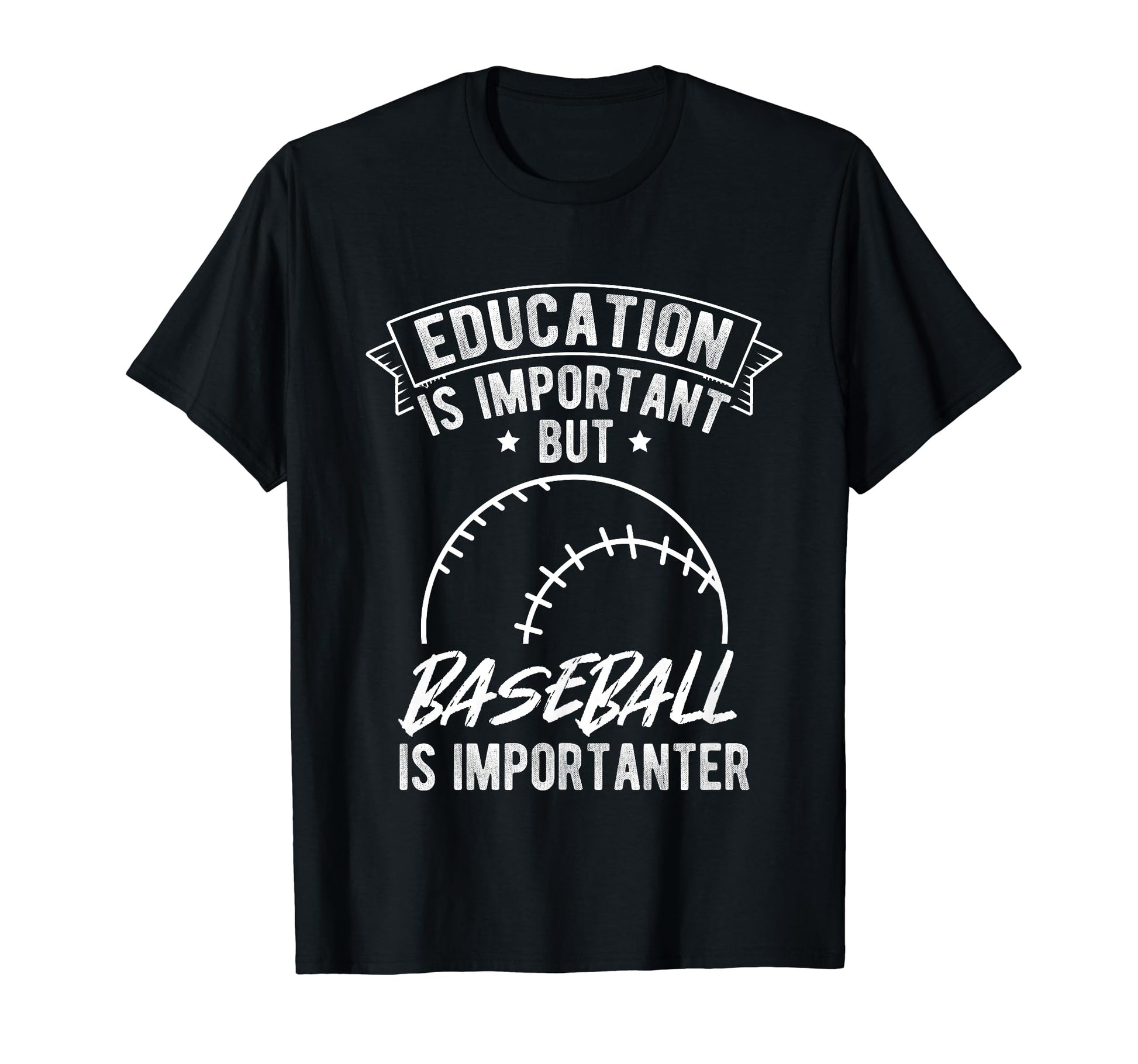 Education Is Important But Baseball T-Shirt - Aesthetic Graphic Men Women - T-Shirt, Sweatshirt, Hoodie