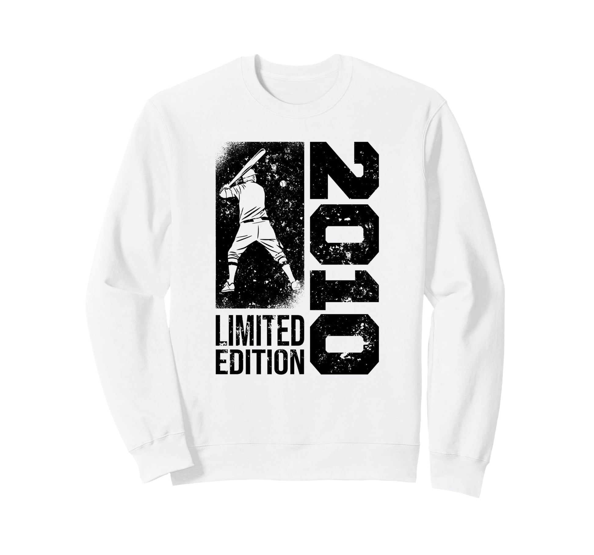 Baseball Player Born 2010 Sweatshirt - Casual Everyday Wear Unisex - T-Shirt, Sweatshirt, Hoodie