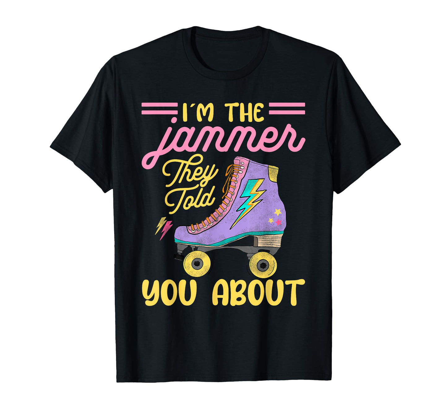 Roller Derby Skate Colorful Roller T-Shirt - Custom Art Print for Adults - T-Shirt, Sweatshirt, Hoodie