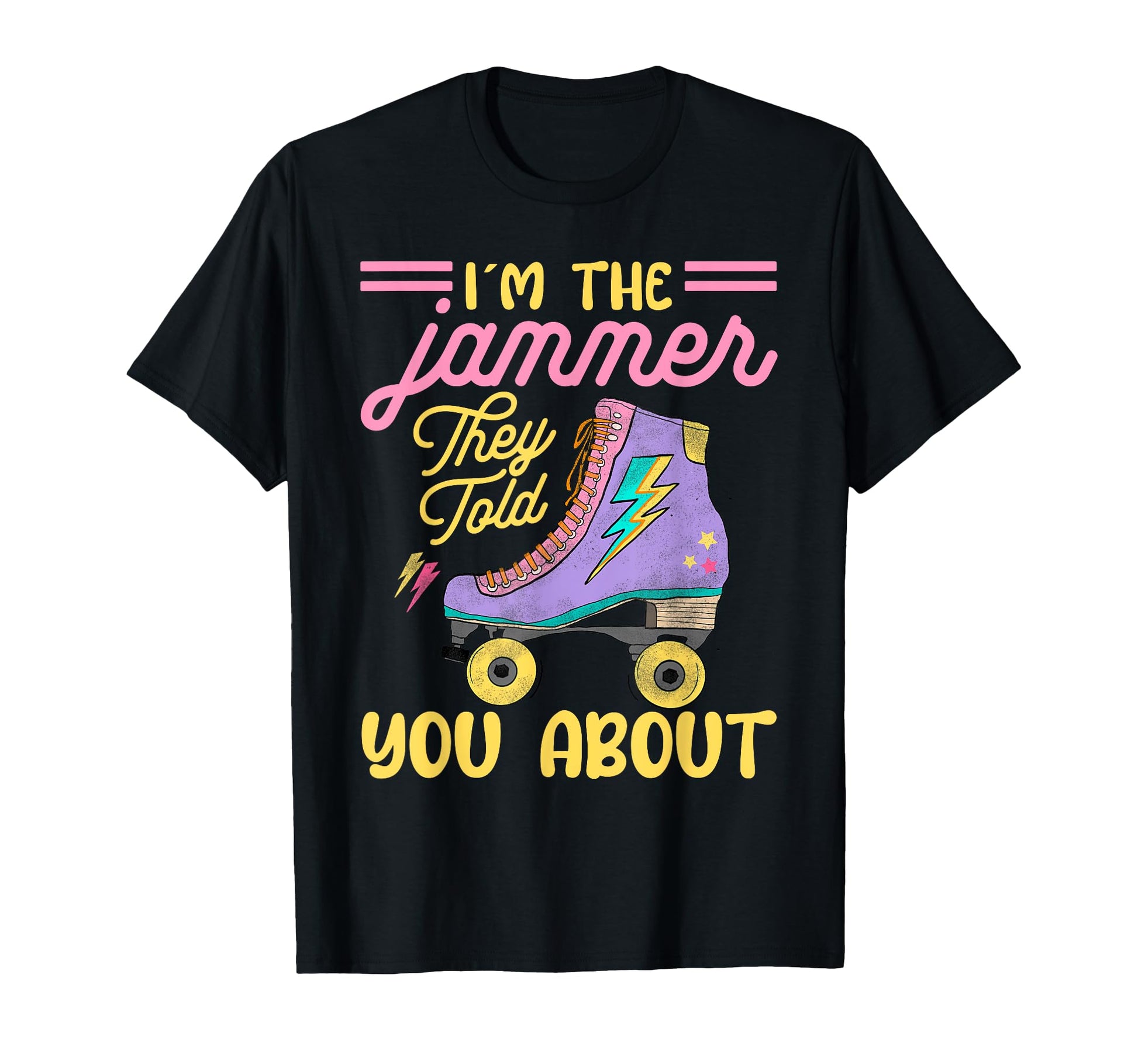 Roller Derby Skate Colorful Roller T-Shirt - Custom Art Print for Adults - T-Shirt, Sweatshirt, Hoodie