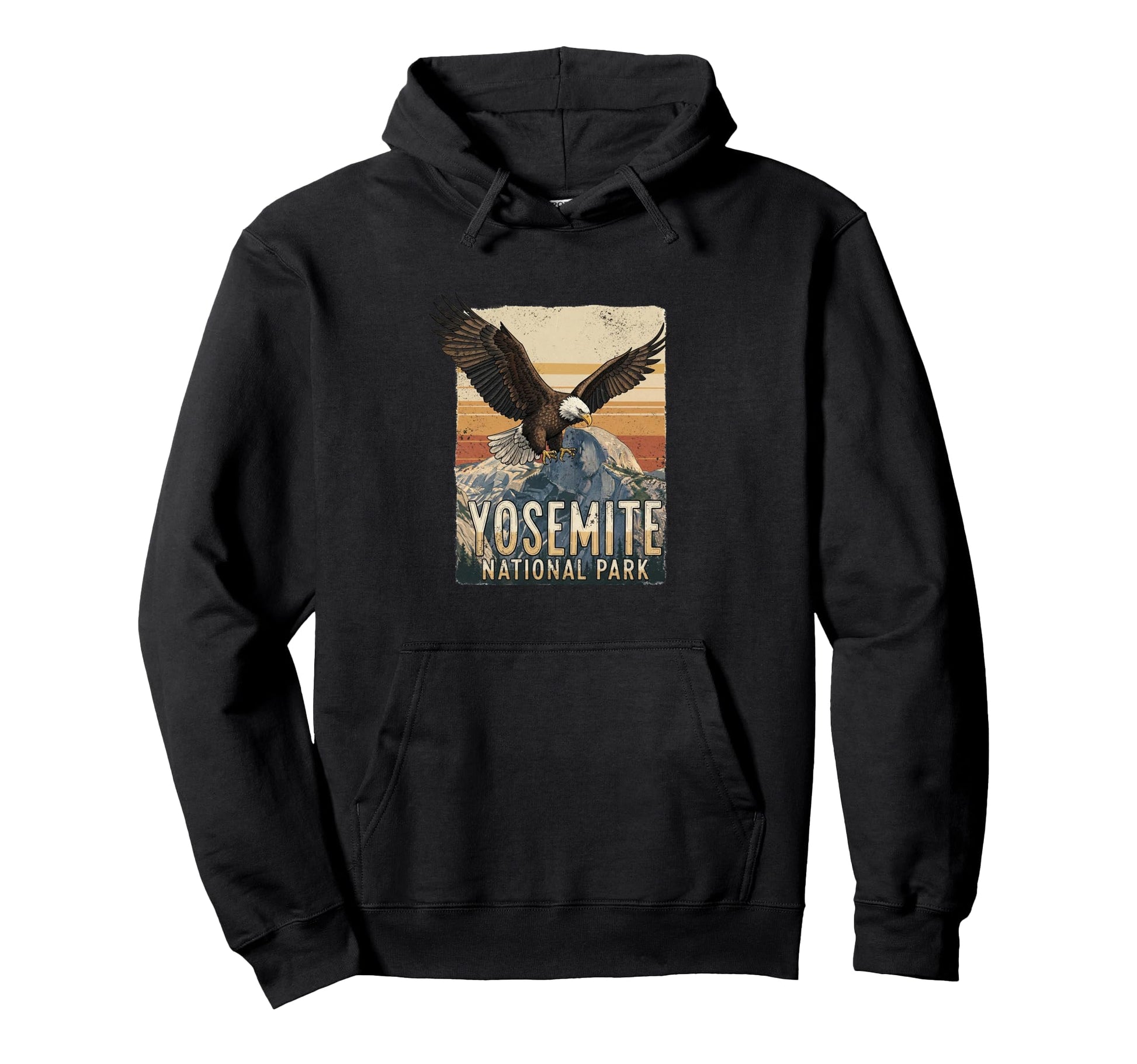 Yosemite National Park Mountain Wildlife Hoodie - Graphic Print Men Women - T-Shirt, Sweatshirt, Hoodie