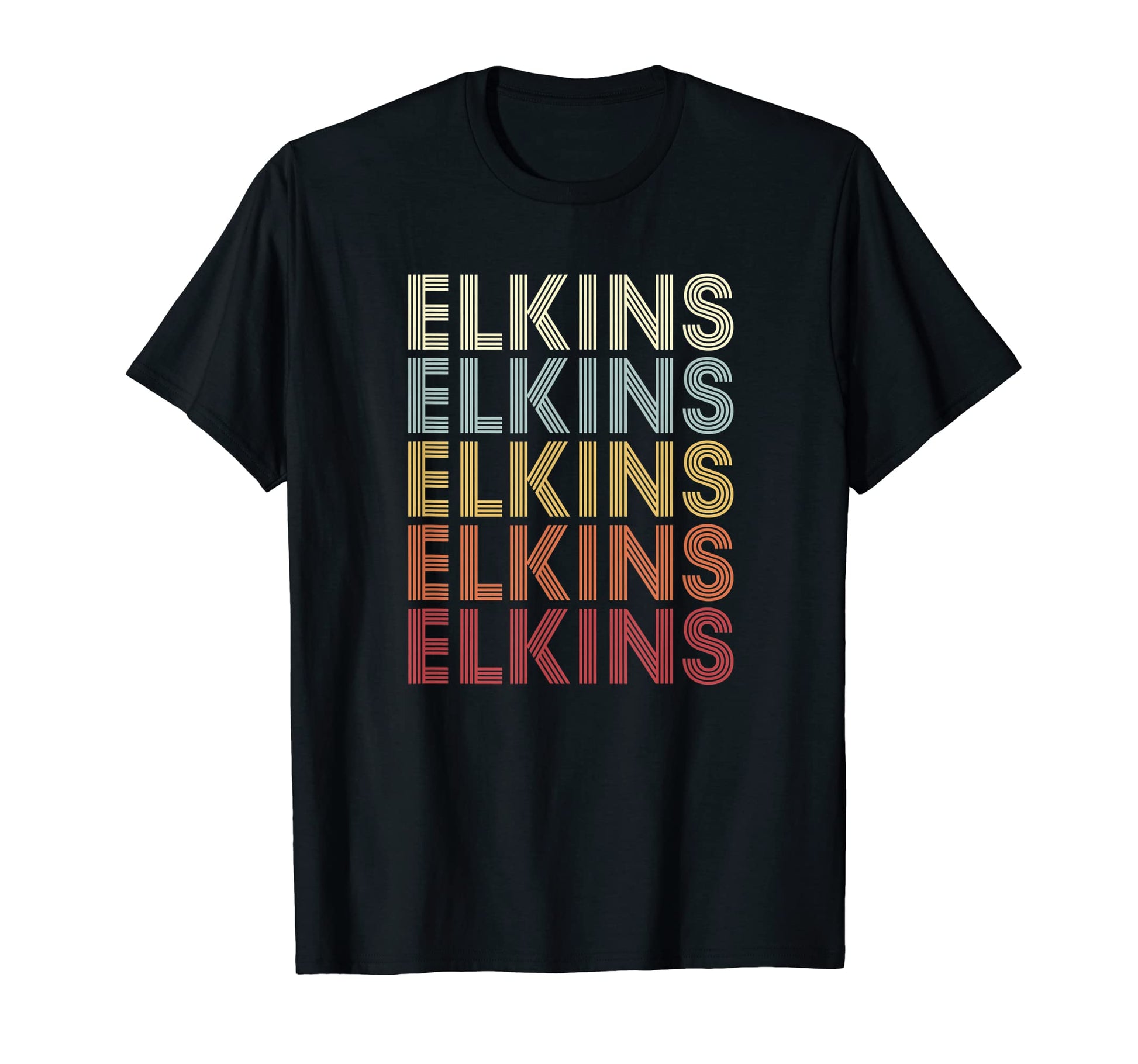 Elkins West Virginia Elkins Wv Text T-Shirt - Unique Graphic Men Women - T-Shirt, Sweatshirt, Hoodie