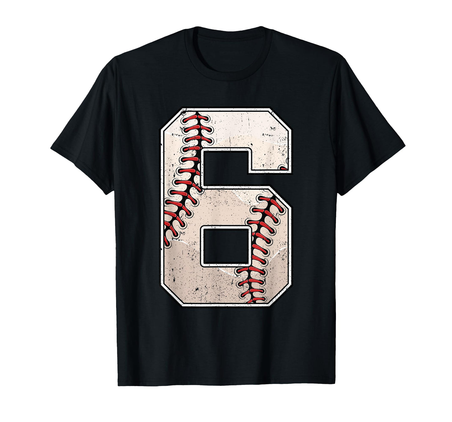 Baseball Birthday Six 6 Years Old T-Shirt - Novelty Apparel Men Women - T-Shirt, Sweatshirt, Hoodie