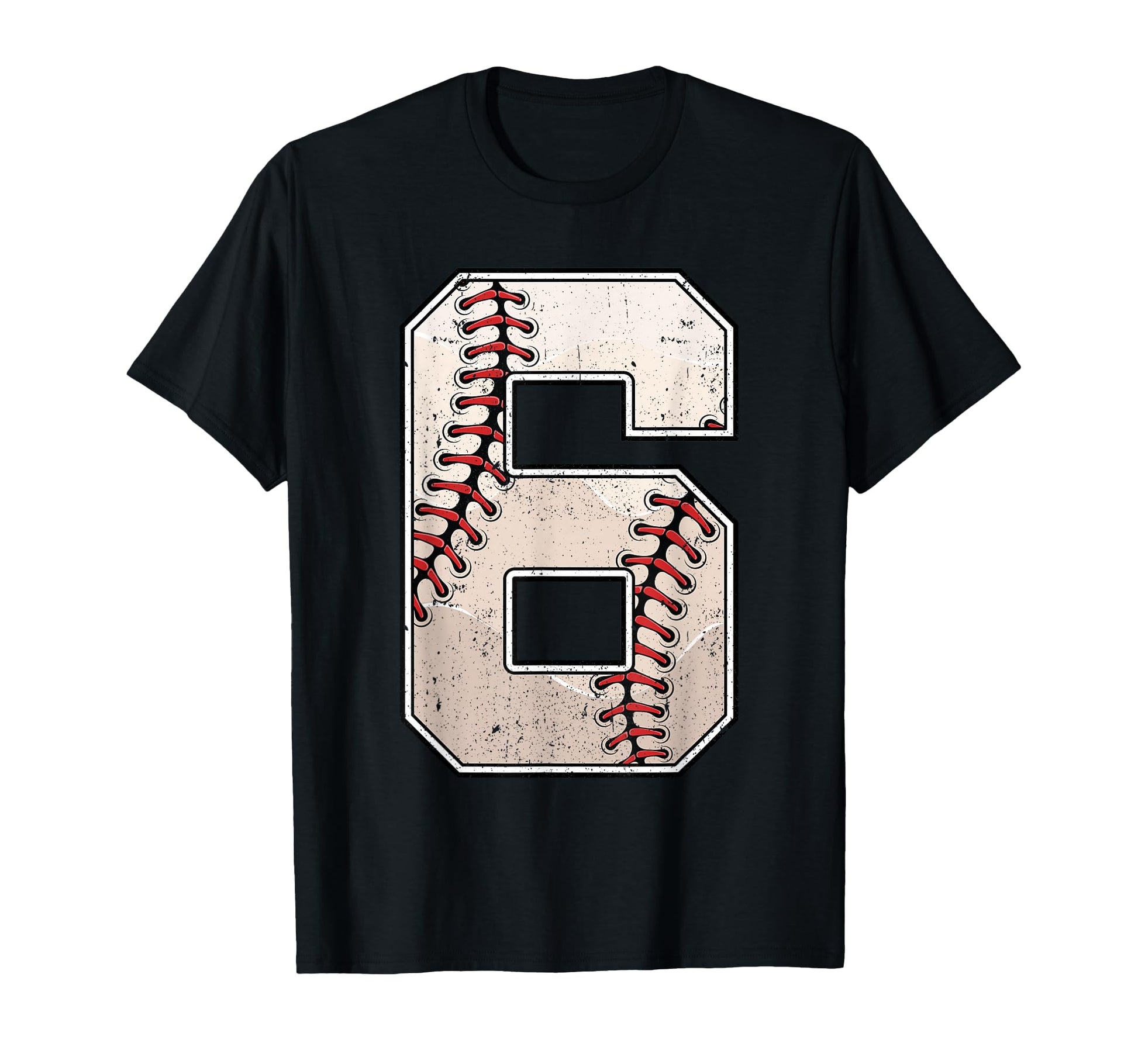 Baseball Birthday Six 6 Years Old T-Shirt - Novelty Apparel Men Women - T-Shirt, Sweatshirt, Hoodie
