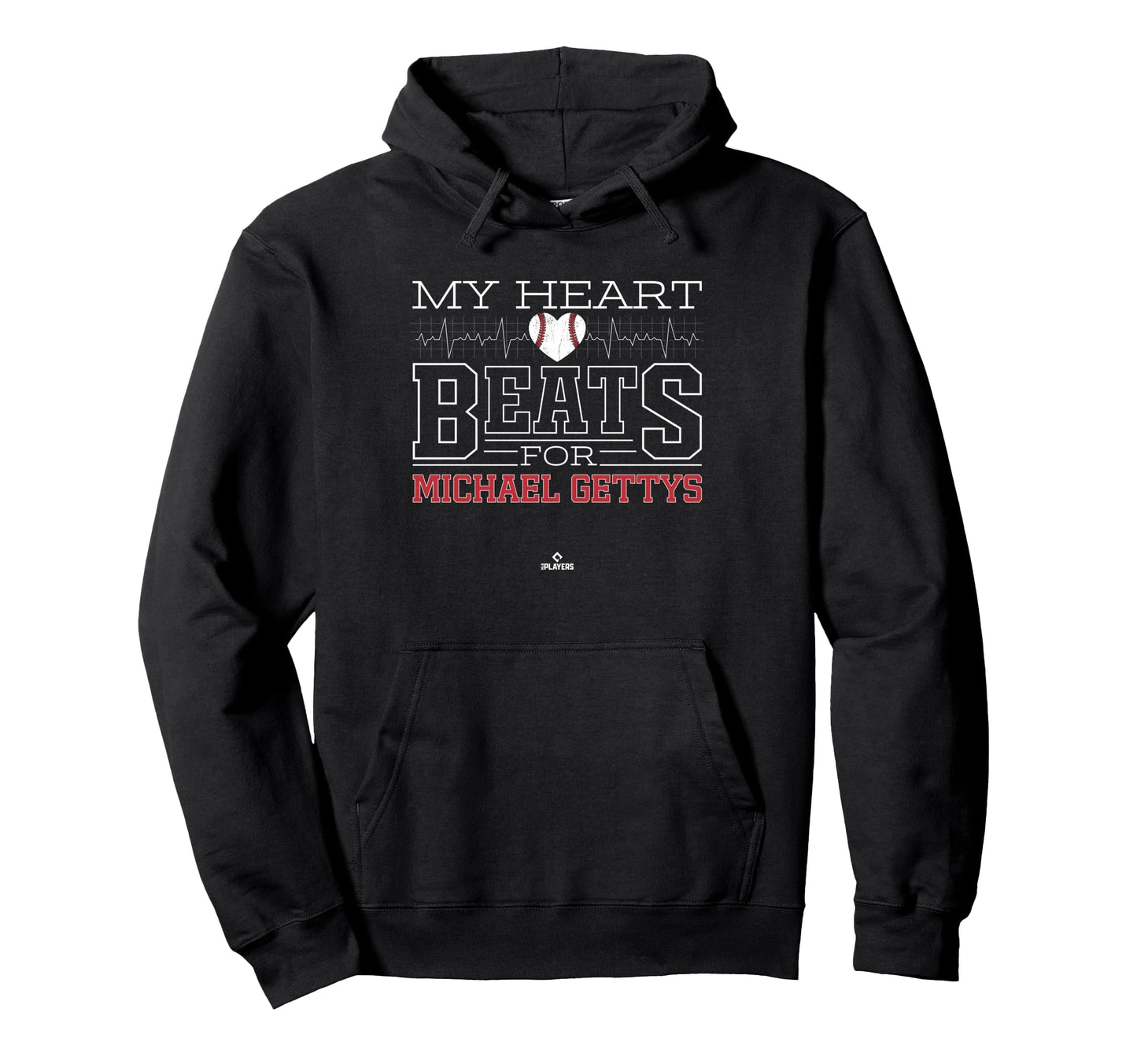 My Heart Beats Michael Gettys Prospect Hoodie - Trendy Graphic for Adults - T-Shirt, Sweatshirt, Hoodie