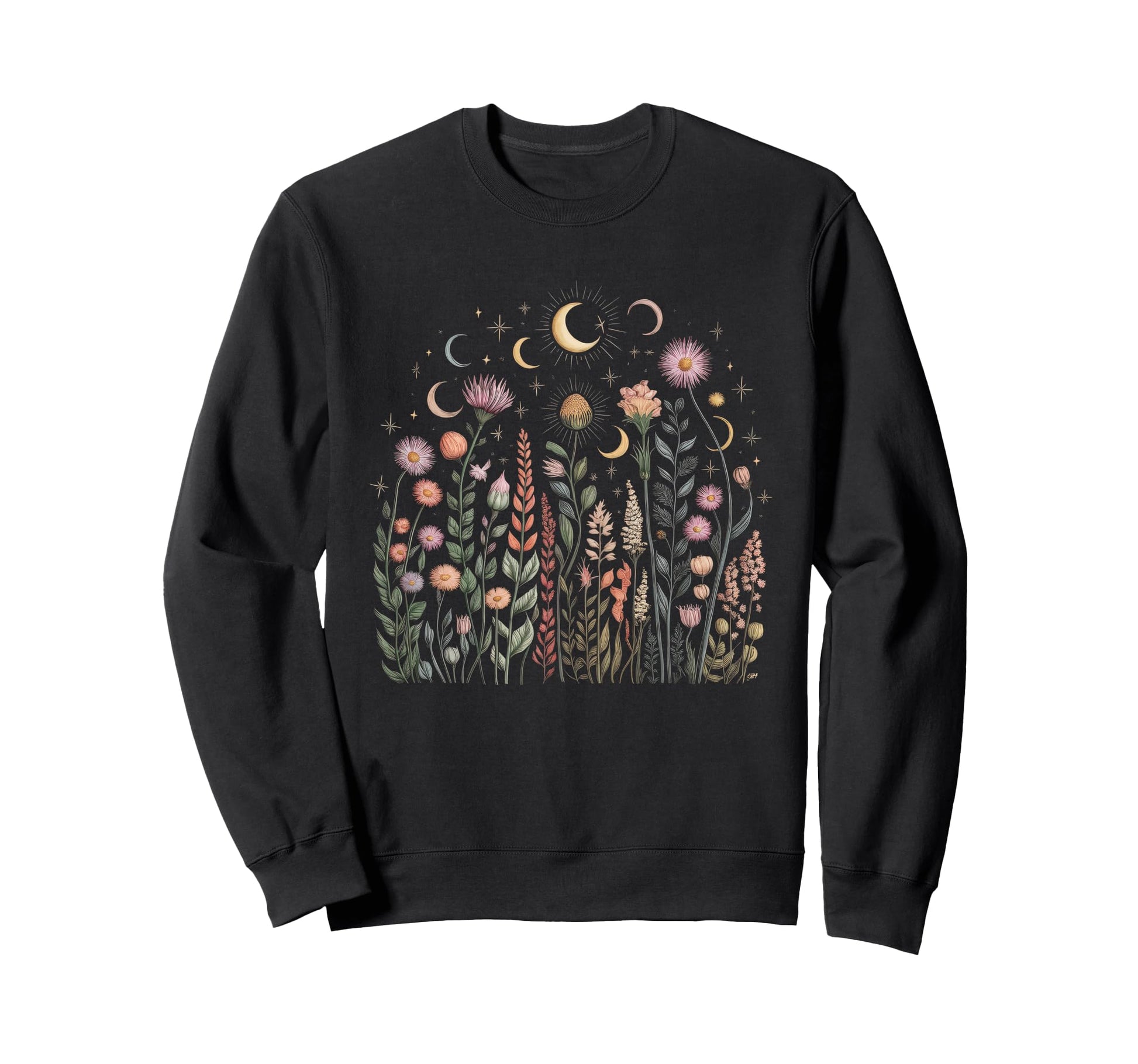 Floral Boho Wildflower Botanical Sweatshirt - Streetwear Style Unisex - T-Shirt, Sweatshirt, Hoodie