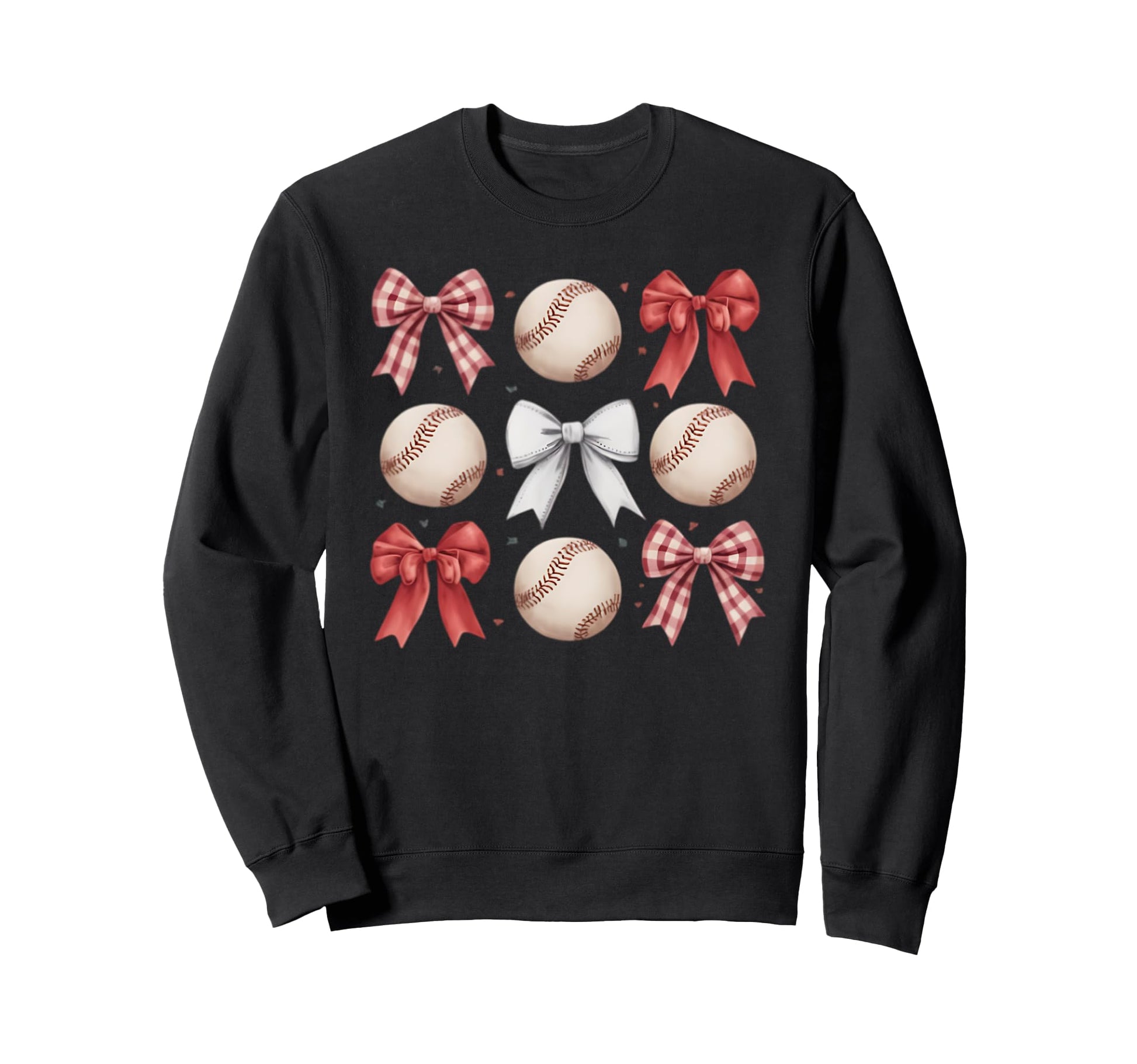 Baseball Coquette Bow Mom Sister Sweatshirt - Streetwear Style Unisex - T-Shirt, Sweatshirt, Hoodie