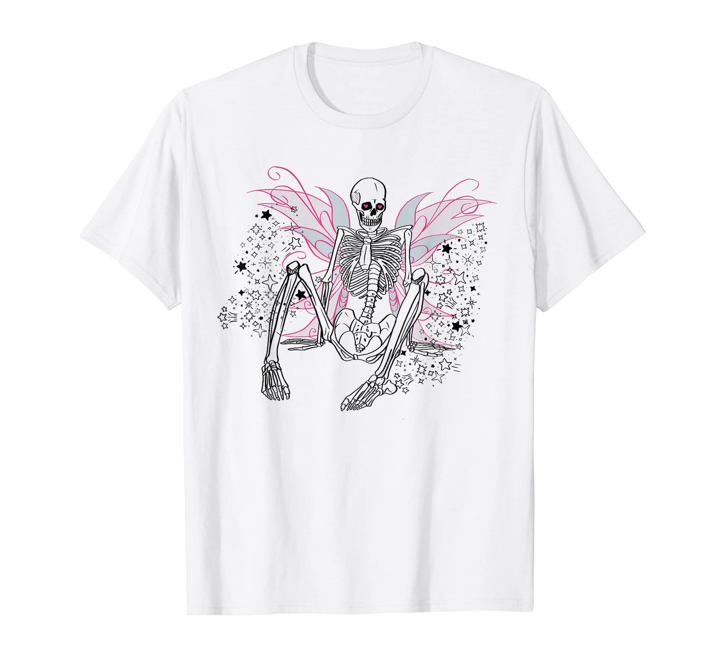 Gothic Skull Fairy Skeleton Y2K T-Shirt - Trendy Graphic for Adults - T-Shirt, Sweatshirt, Hoodie