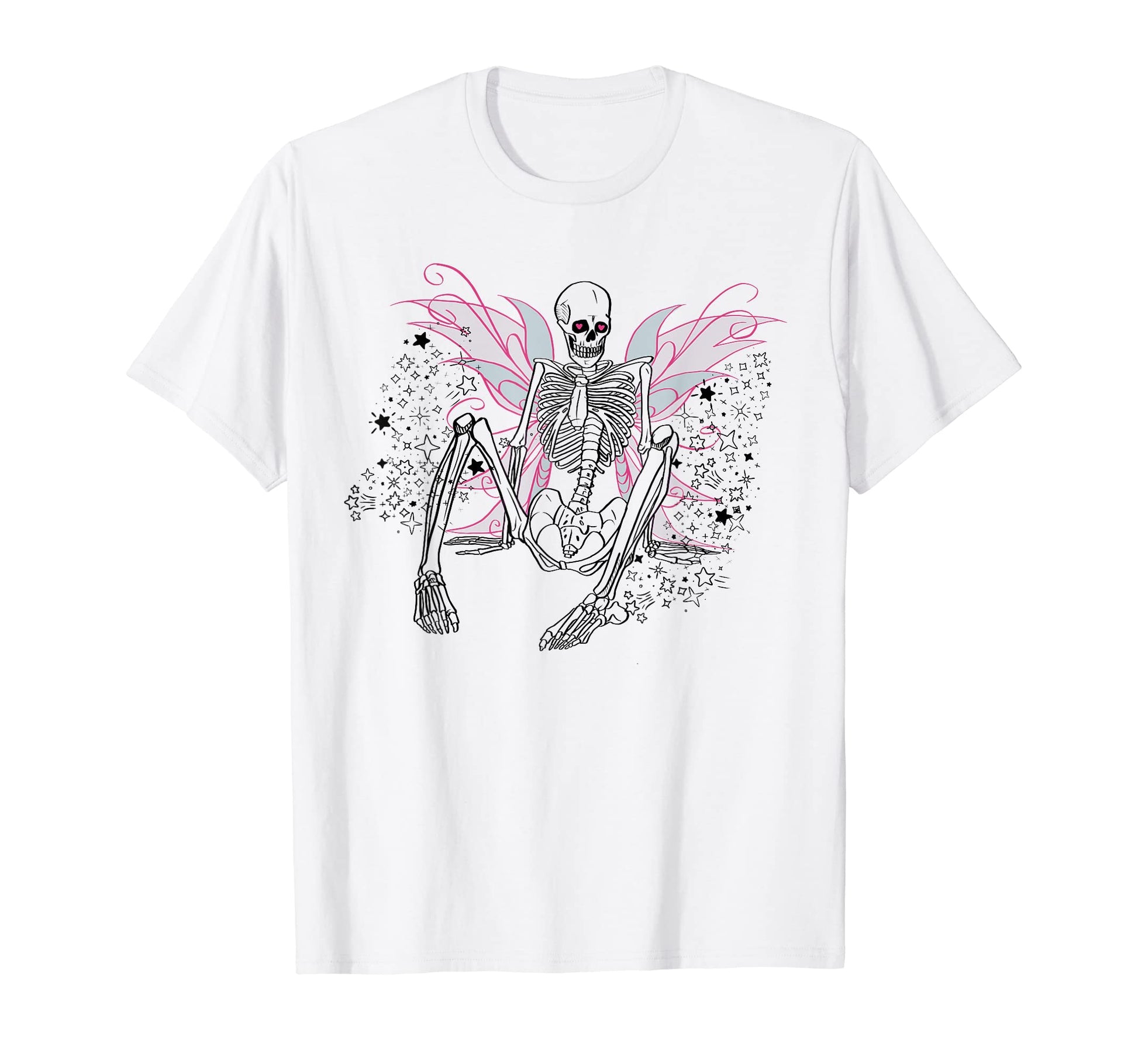 Gothic Skull Fairy Skeleton Y2K T-Shirt - Trendy Graphic for Adults - T-Shirt, Sweatshirt, Hoodie