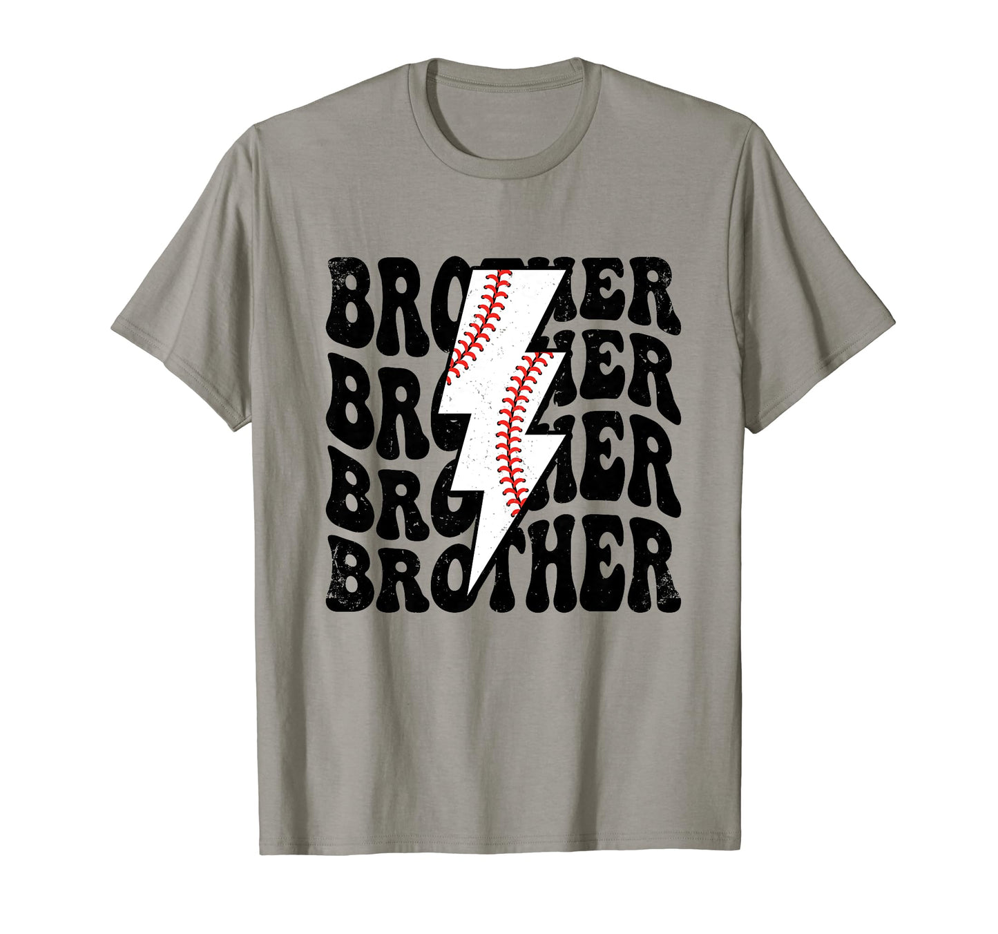 Lightning Groovy Proud Baseball Brother T-Shirt - Graphic Print Unisex - T-Shirt, Sweatshirt, Hoodie