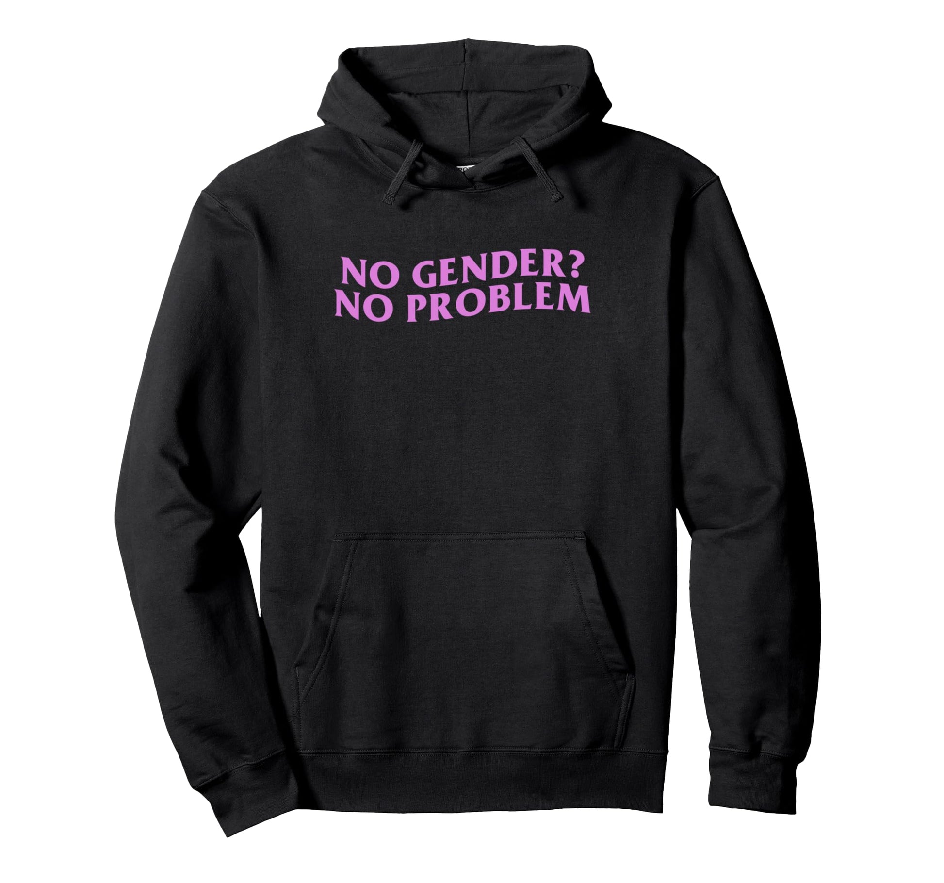 No Gender No Problem Y2K Aesthetic Hoodie - Unique Graphic Men Women - T-Shirt, Sweatshirt, Hoodie