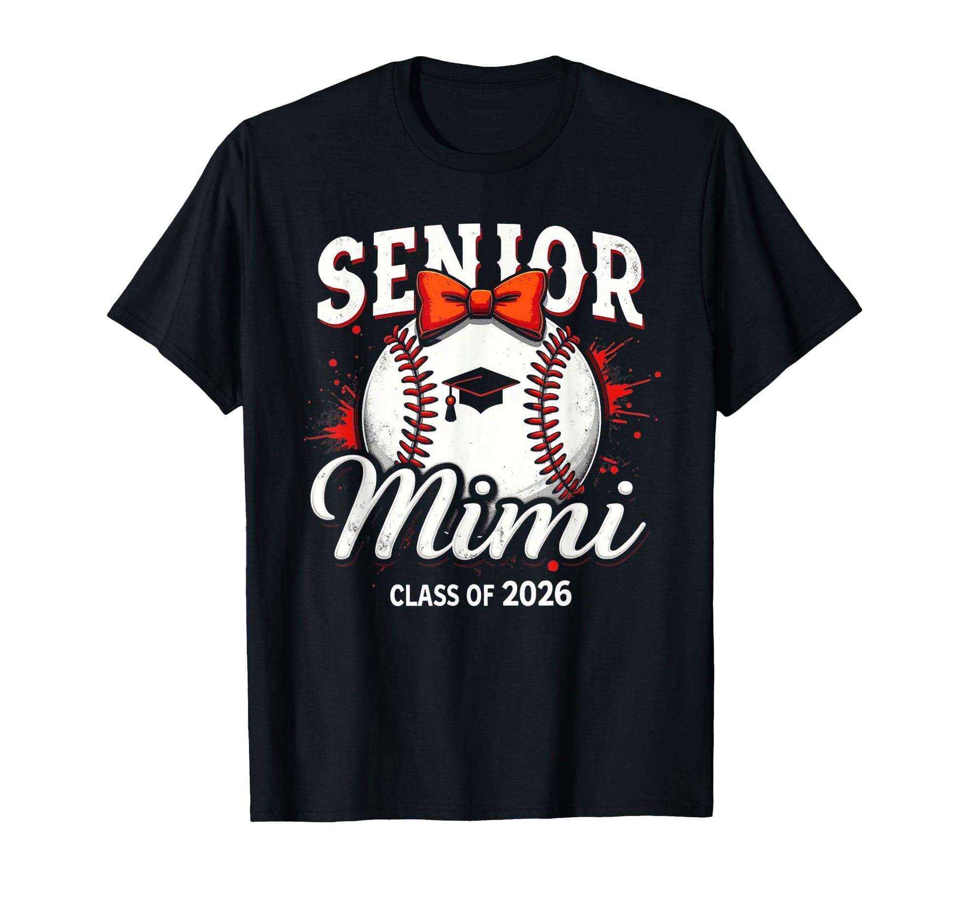 Senior Mimi 2026 Baseball Mama T-Shirt - Casual Everyday Wear for Adults - T-Shirt, Sweatshirt, Hoodie