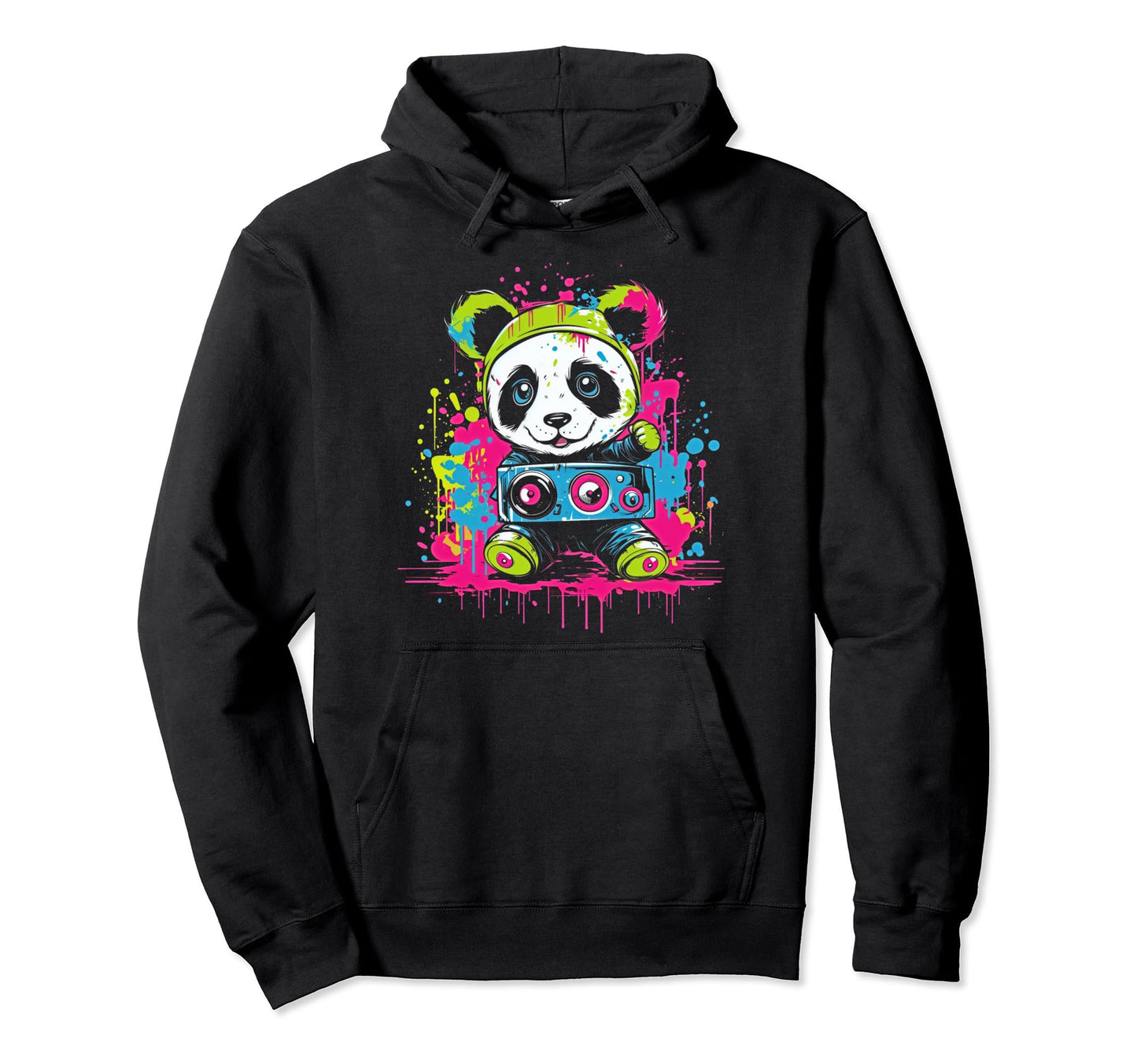Kawaii Panda Dj Japanese Edm Y2K Hoodie - Trendy Graphic Men Women - T-Shirt, Sweatshirt, Hoodie