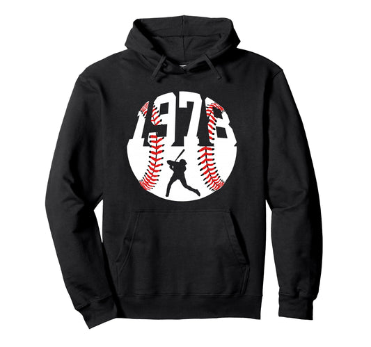 1978 Baseball 48Th Birthday Hoodie - Minimalist Print for Adults - T-Shirt, Sweatshirt, Hoodie