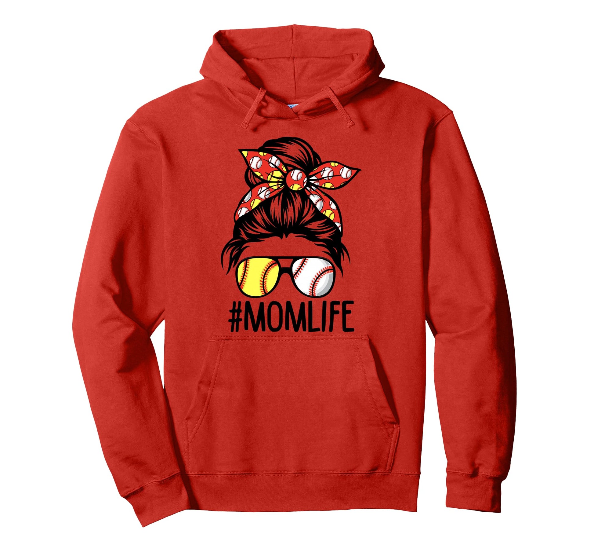 Dy Mom Life Softball Baseball Mothers Hoodie - Minimalist Print Men Women - T-Shirt, Sweatshirt, Hoodie