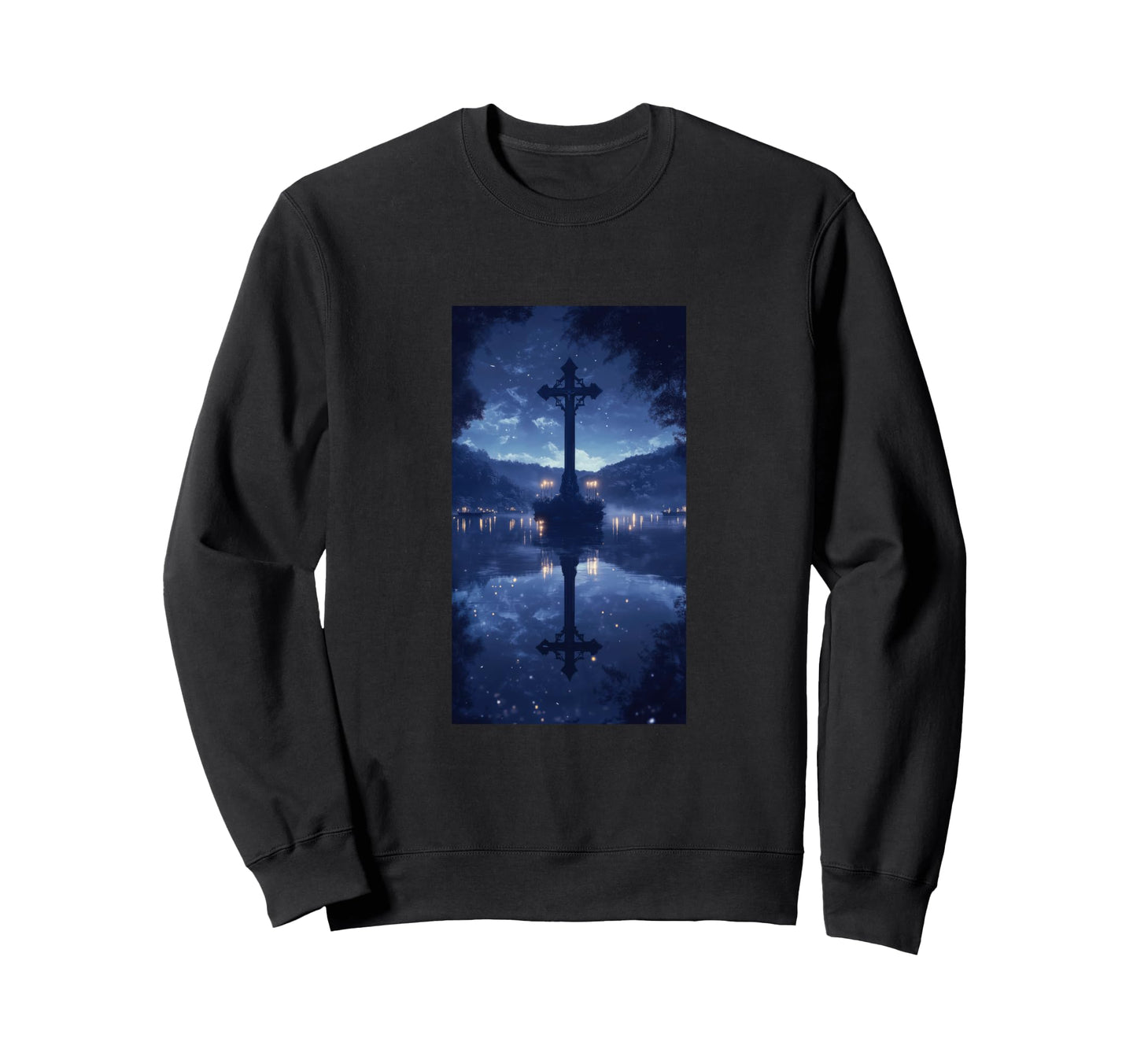 Gothic Cross Grunge Aesthetic Y2K Sweatshirt - Streetwear Style Unisex - T-Shirt, Sweatshirt, Hoodie