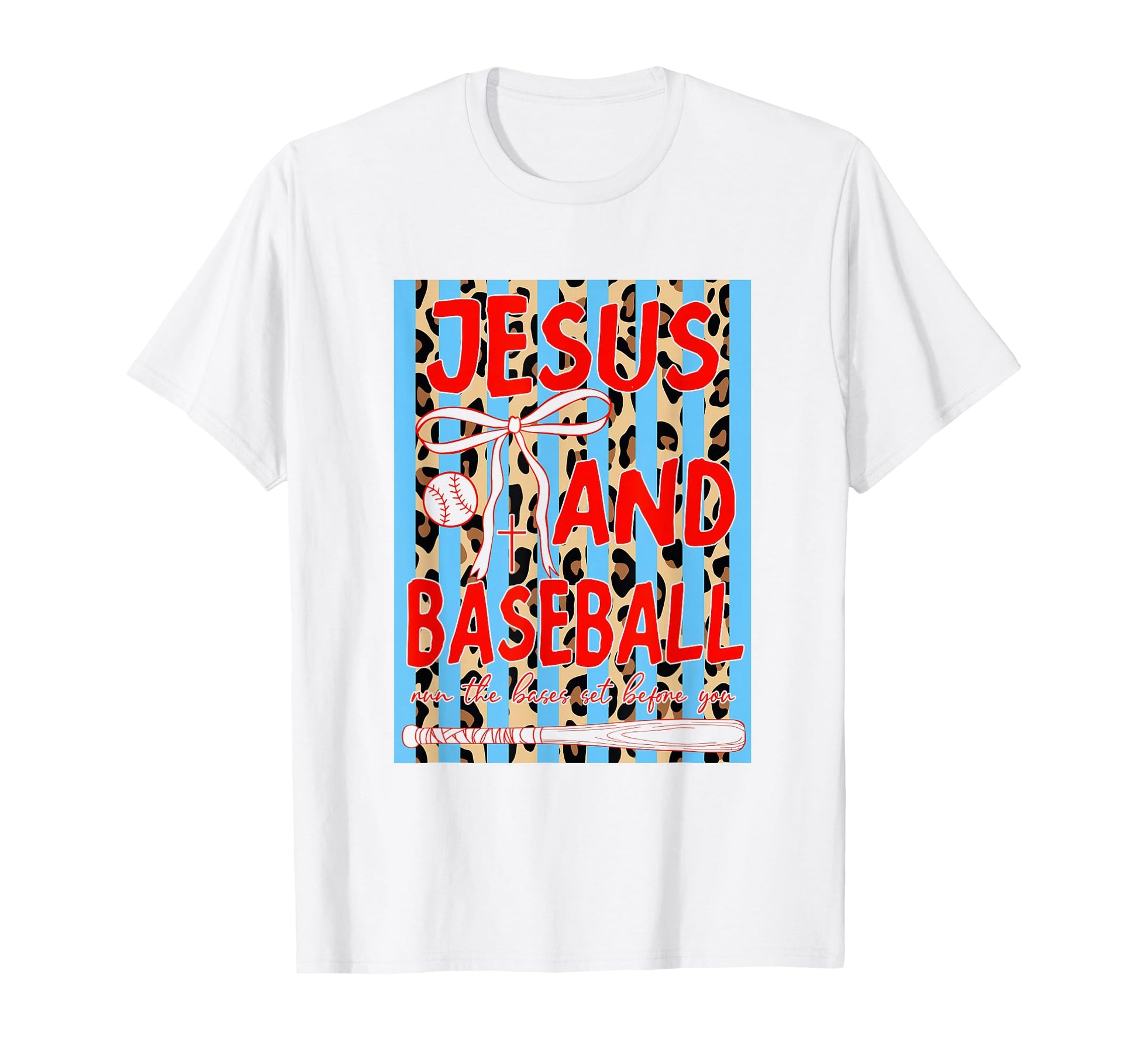 Jesus And Baseball Coquette Christian T-Shirt - Trendy Graphic for Adults - T-Shirt, Sweatshirt, Hoodie