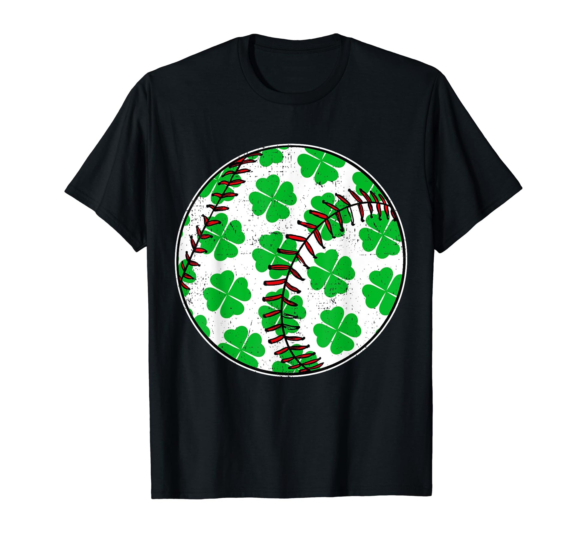 Four Leaf Clover Baseball St T-Shirt - Minimalist Print for Adults - T-Shirt, Sweatshirt, Hoodie