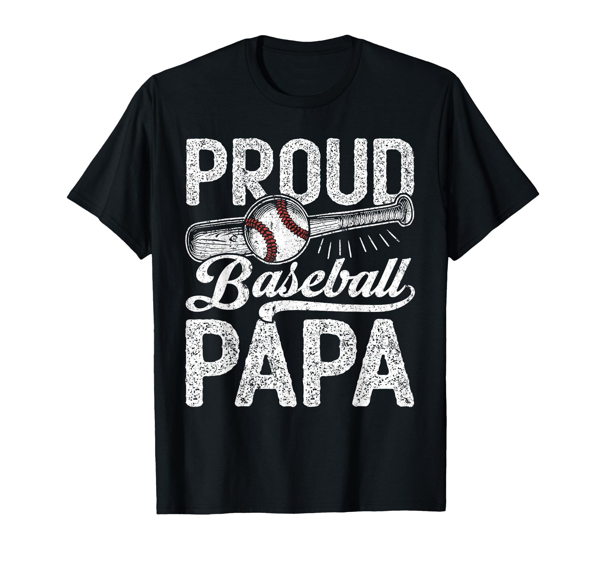 Grandpa Baseball Proud Baseball Papa T-Shirt - Graphic Print Unisex - T-Shirt, Sweatshirt, Hoodie