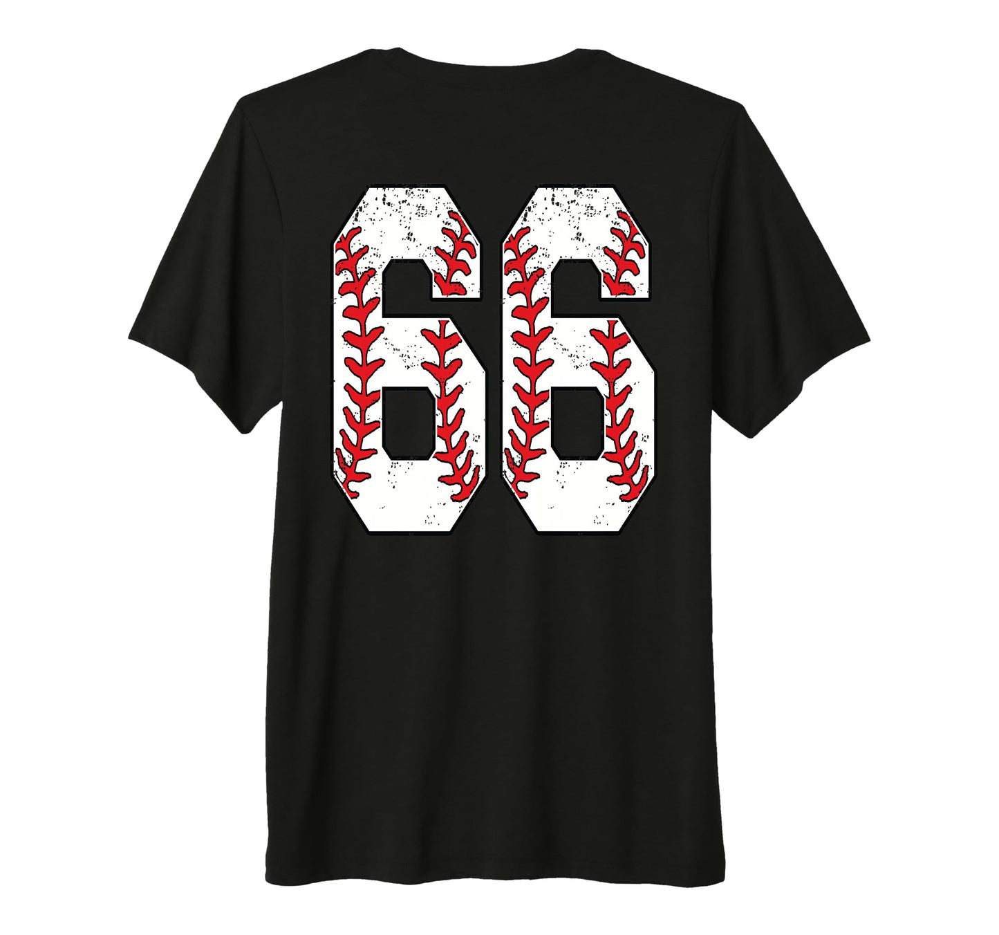 Number 66 Baseball Jersey Number 66 T-Shirt - Minimalist Print for Adults - T-Shirt, Sweatshirt, Hoodie