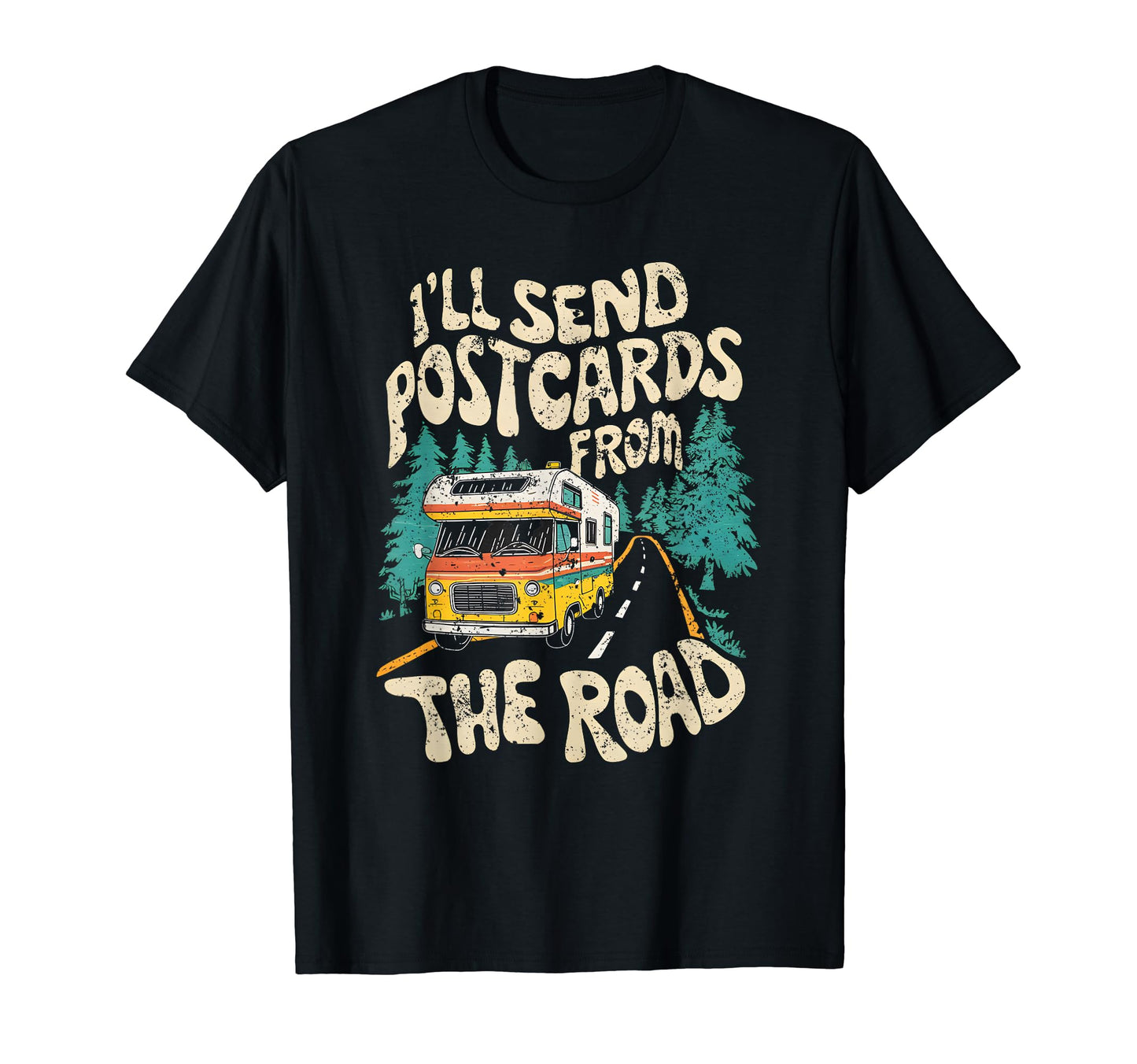 Van Life Explorer Road Trip Send T-Shirt - Minimalist Print for Adults - T-Shirt, Sweatshirt, Hoodie