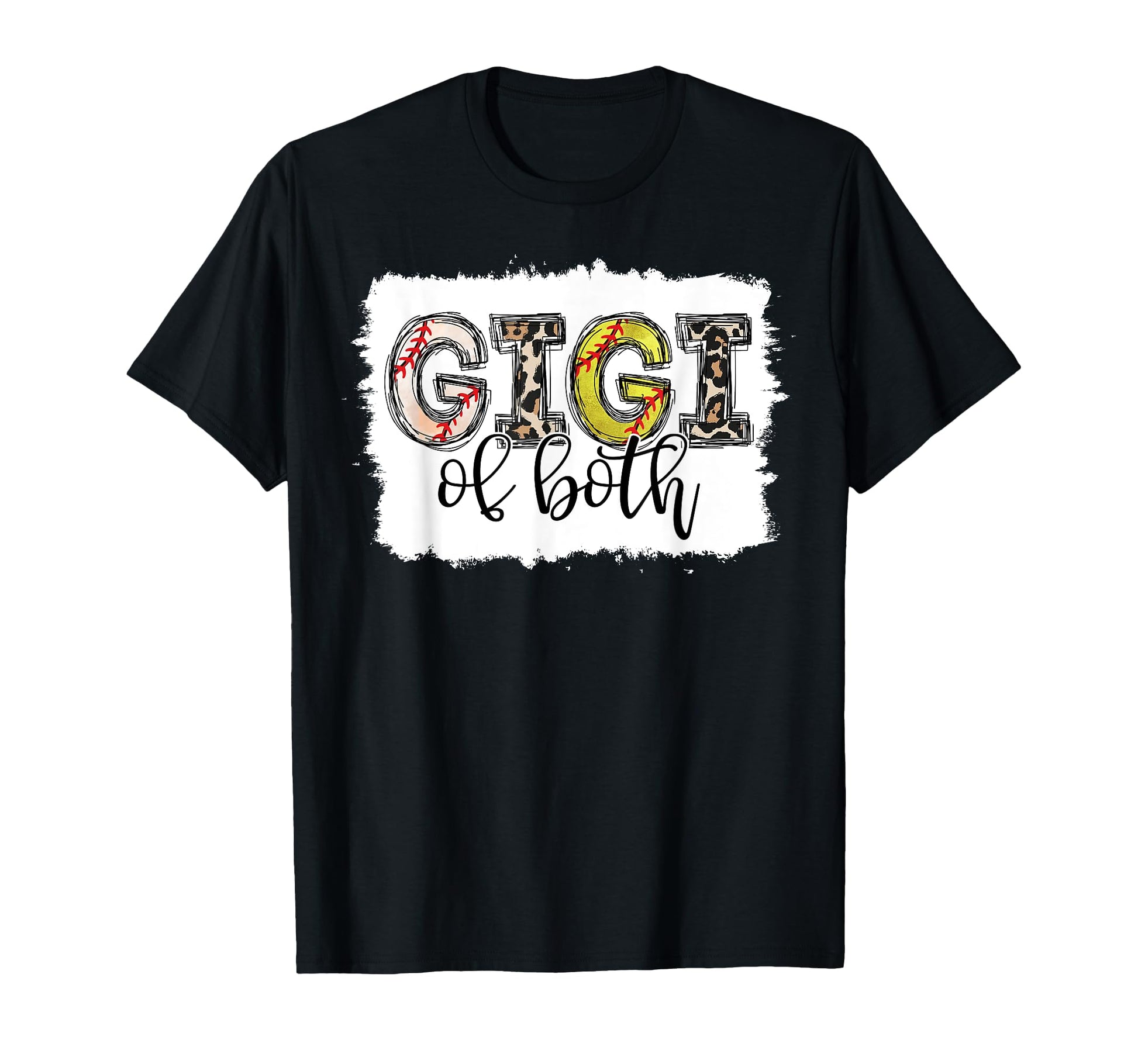 Baseball And Softball Gigi Both T-Shirt - Fun Novelty Design for Adults - T-Shirt, Sweatshirt, Hoodie