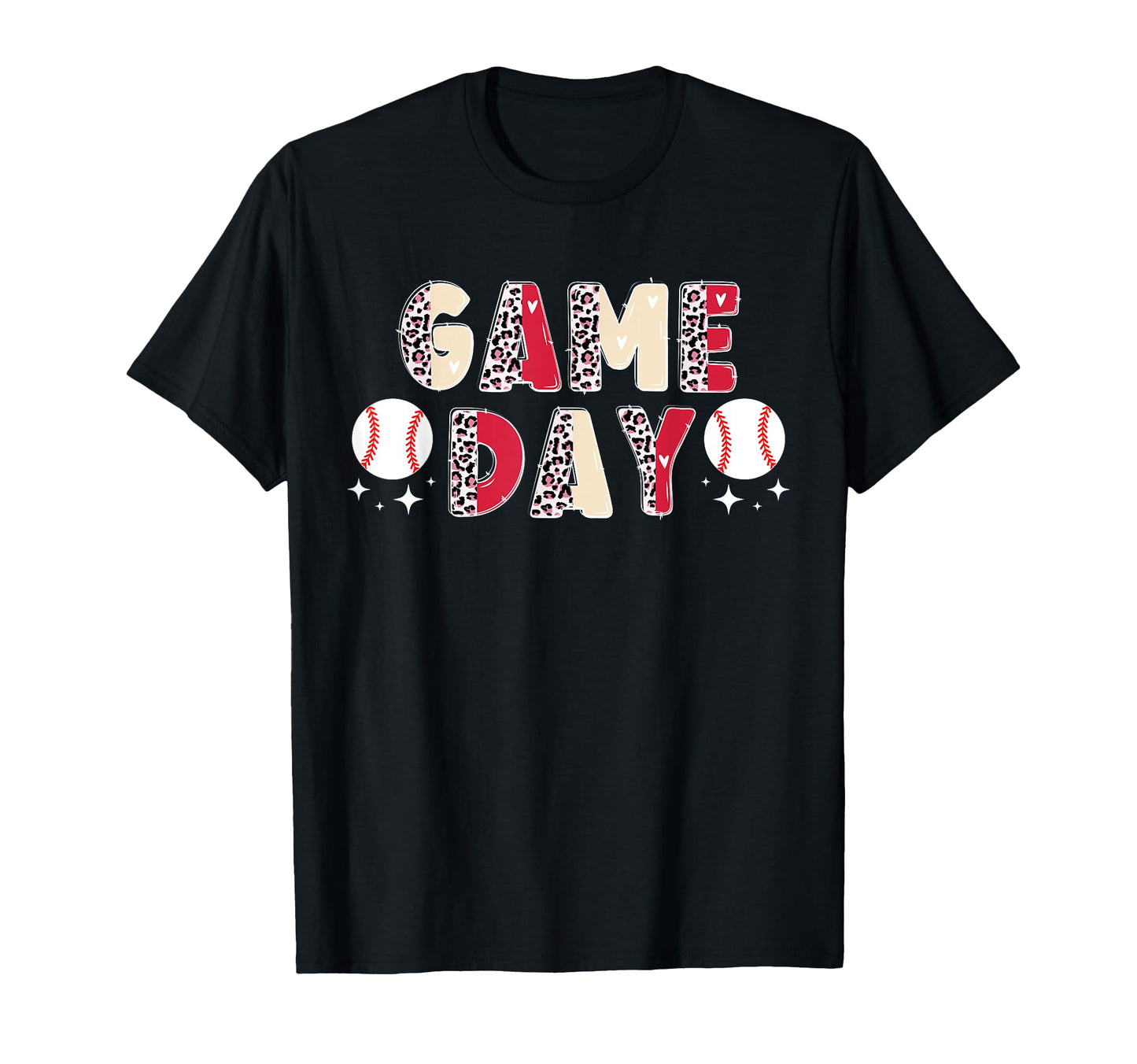 Game Day Baseball Leopard Baseball Game T-Shirt - Streetwear Style Unisex - T-Shirt, Sweatshirt, Hoodie