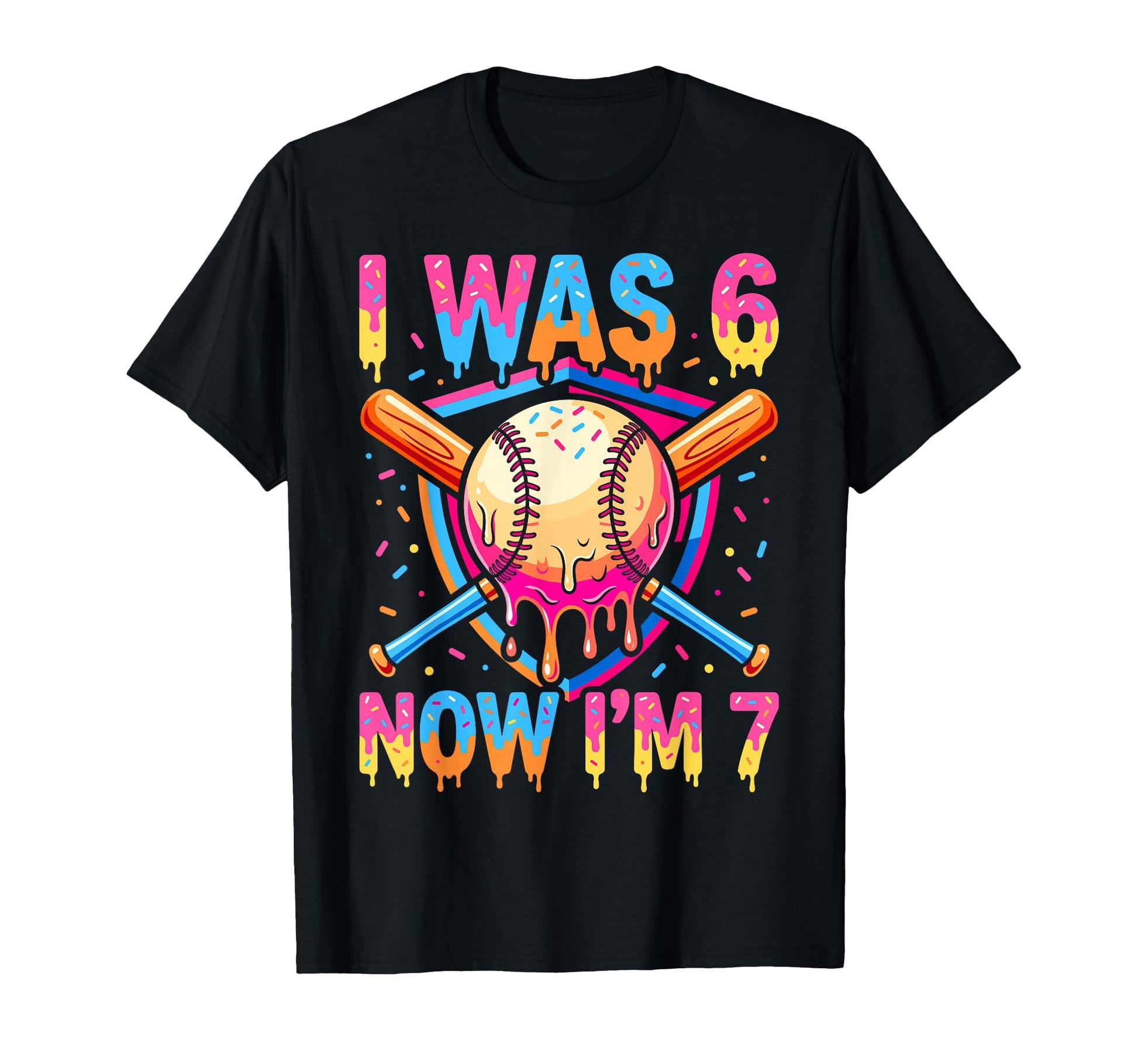 7Th Birthday I Was 6 Now Im 7 Ice T-Shirt - Trendy Graphic for Adults - T-Shirt, Sweatshirt, Hoodie