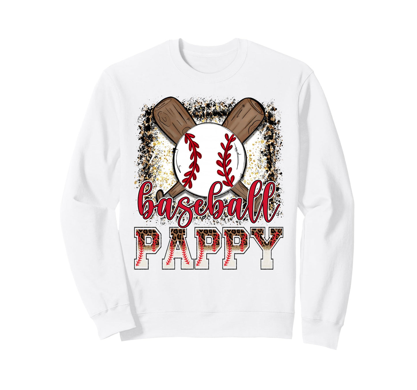 Baseball Pappy Leopard Proud Ball Sweatshirt - Streetwear Style for Adults - T-Shirt, Sweatshirt, Hoodie