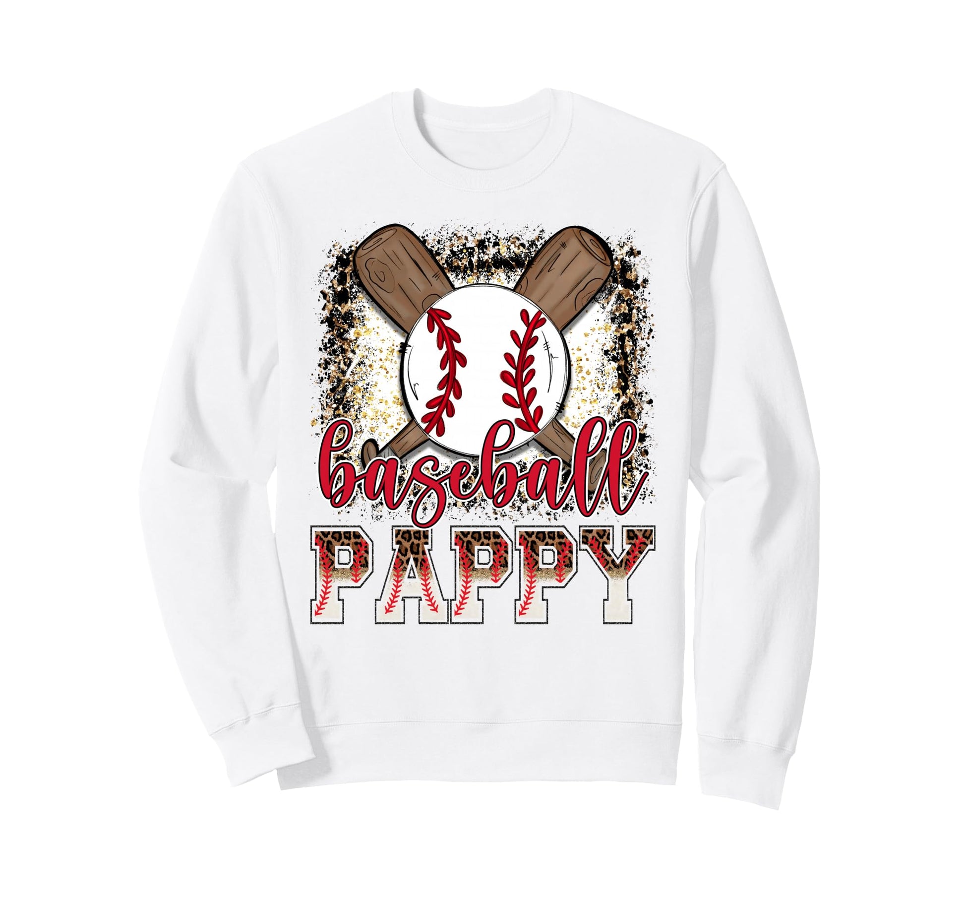 Baseball Pappy Leopard Proud Ball Sweatshirt - Streetwear Style for Adults - T-Shirt, Sweatshirt, Hoodie