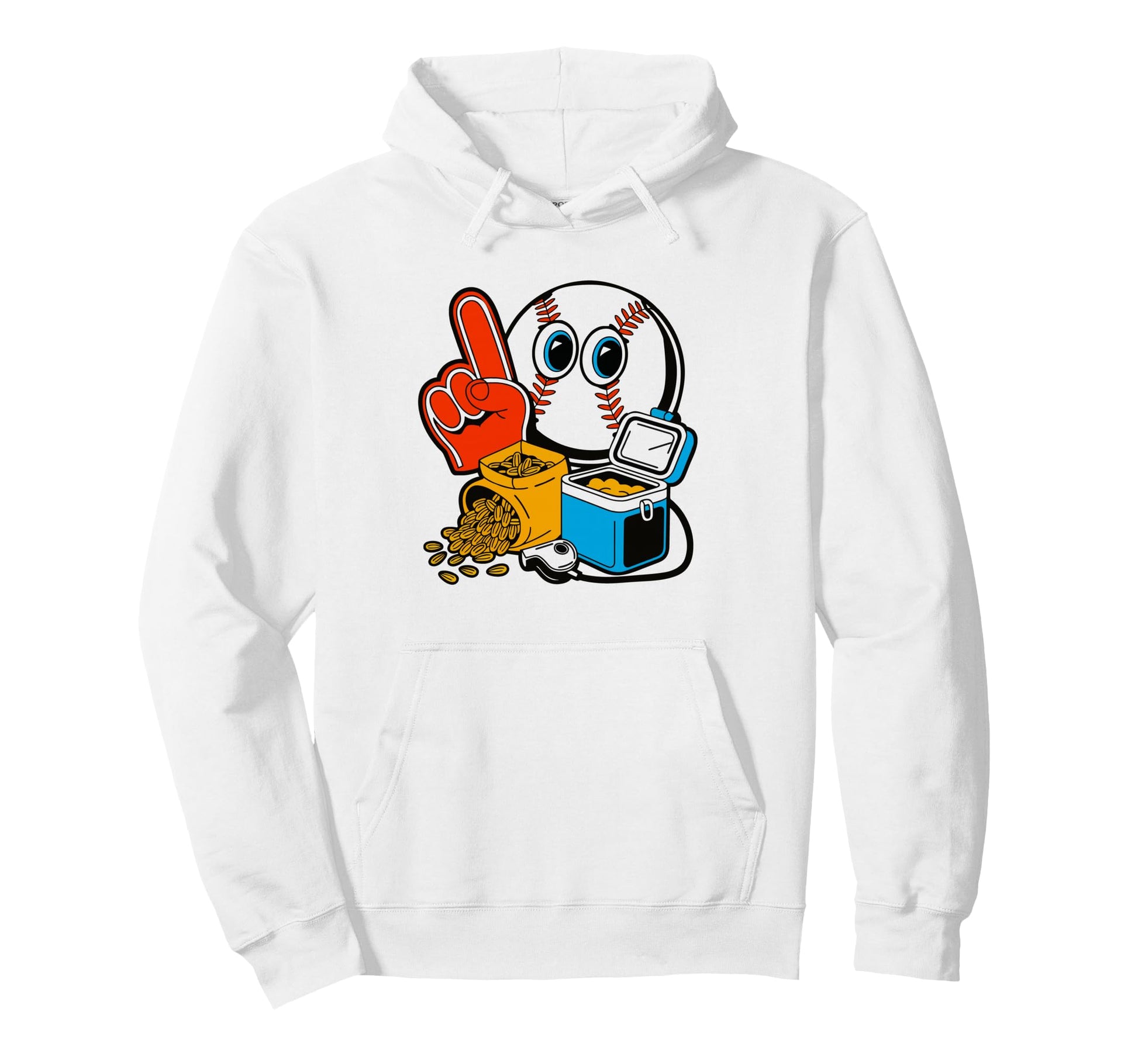 Baseball Dad Badge Americana Sport Hoodie - Trendy Graphic for Adults - T-Shirt, Sweatshirt, Hoodie