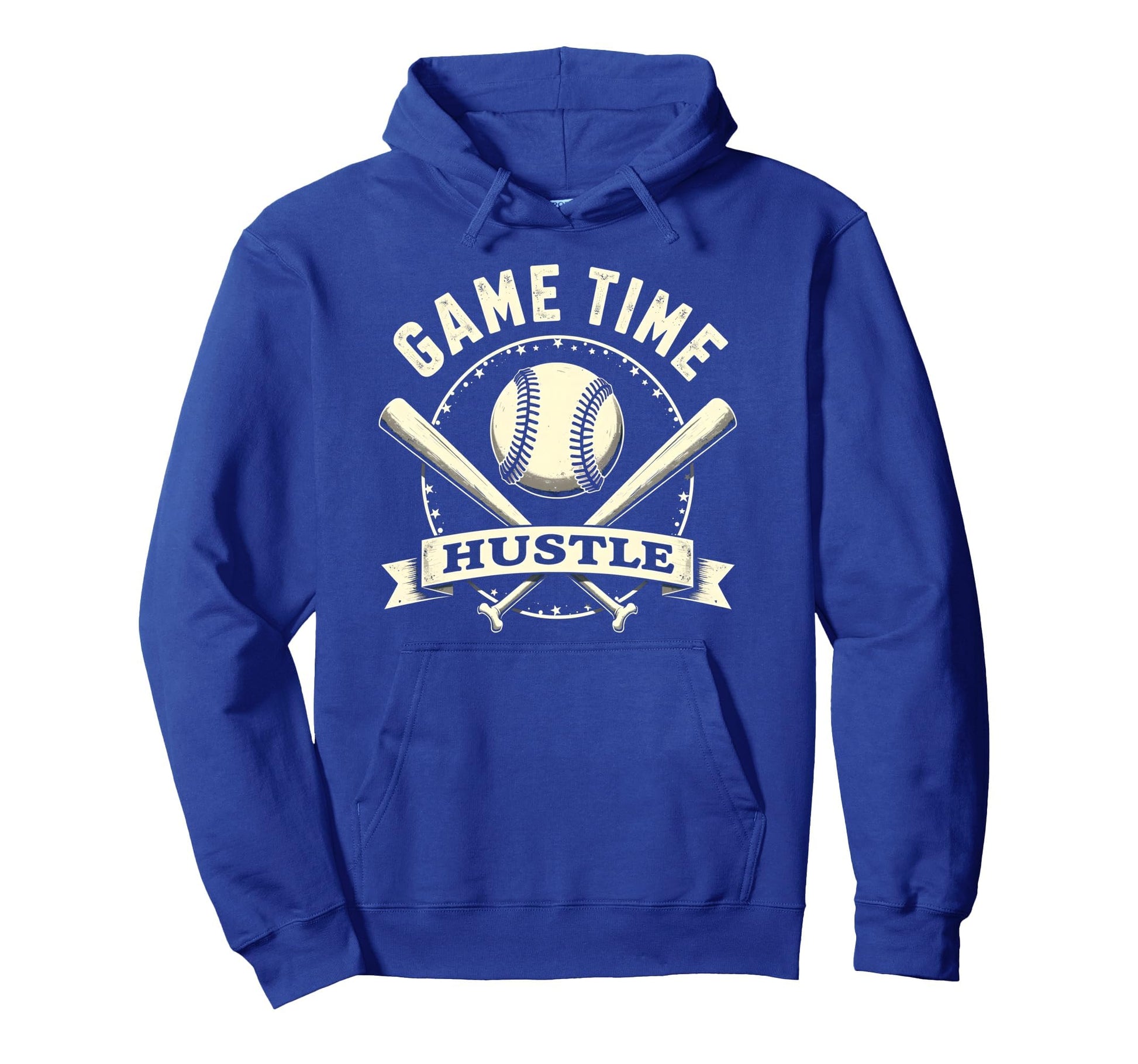 Game Time Hustle Baseball Game Day Hoodie - Graphic Print for Adults - T-Shirt, Sweatshirt, Hoodie