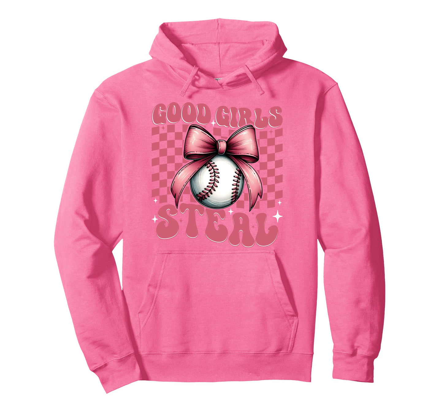 Baseball Mom Mothers Day Coquette Bow Hoodie - Minimalist Print Unisex - T-Shirt, Sweatshirt, Hoodie