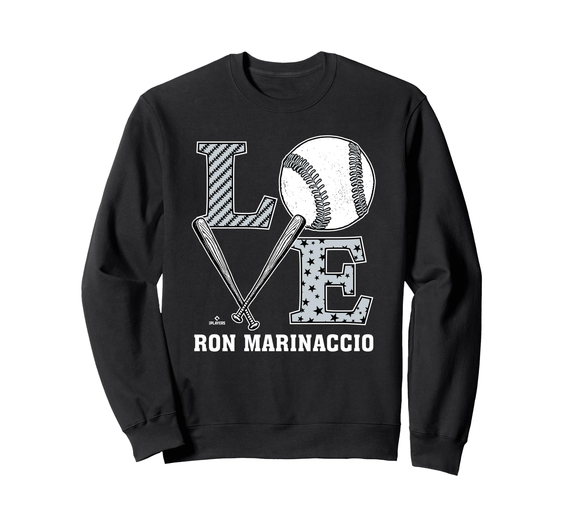 Distressed Baseball Love Ron Sweatshirt - Fun Novelty Design Unisex - T-Shirt, Sweatshirt, Hoodie