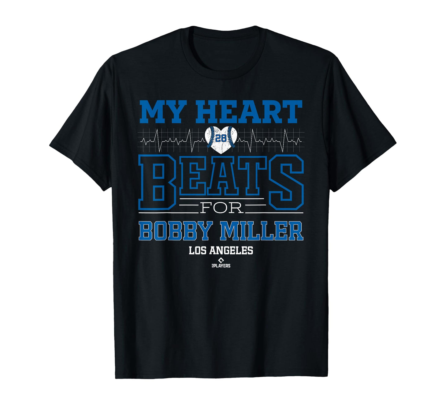 My Heart Beats Bobby Miller Los Angeles T-Shirt - Graphic Print Unisex - T-Shirt, Sweatshirt, Hoodie